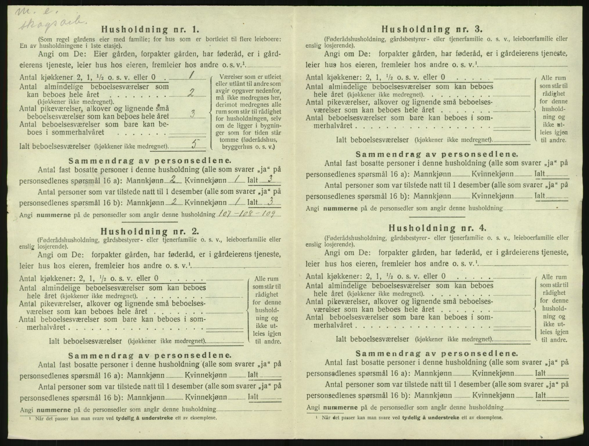 SAKO, 1920 census for Nissedal, 1920, p. 834