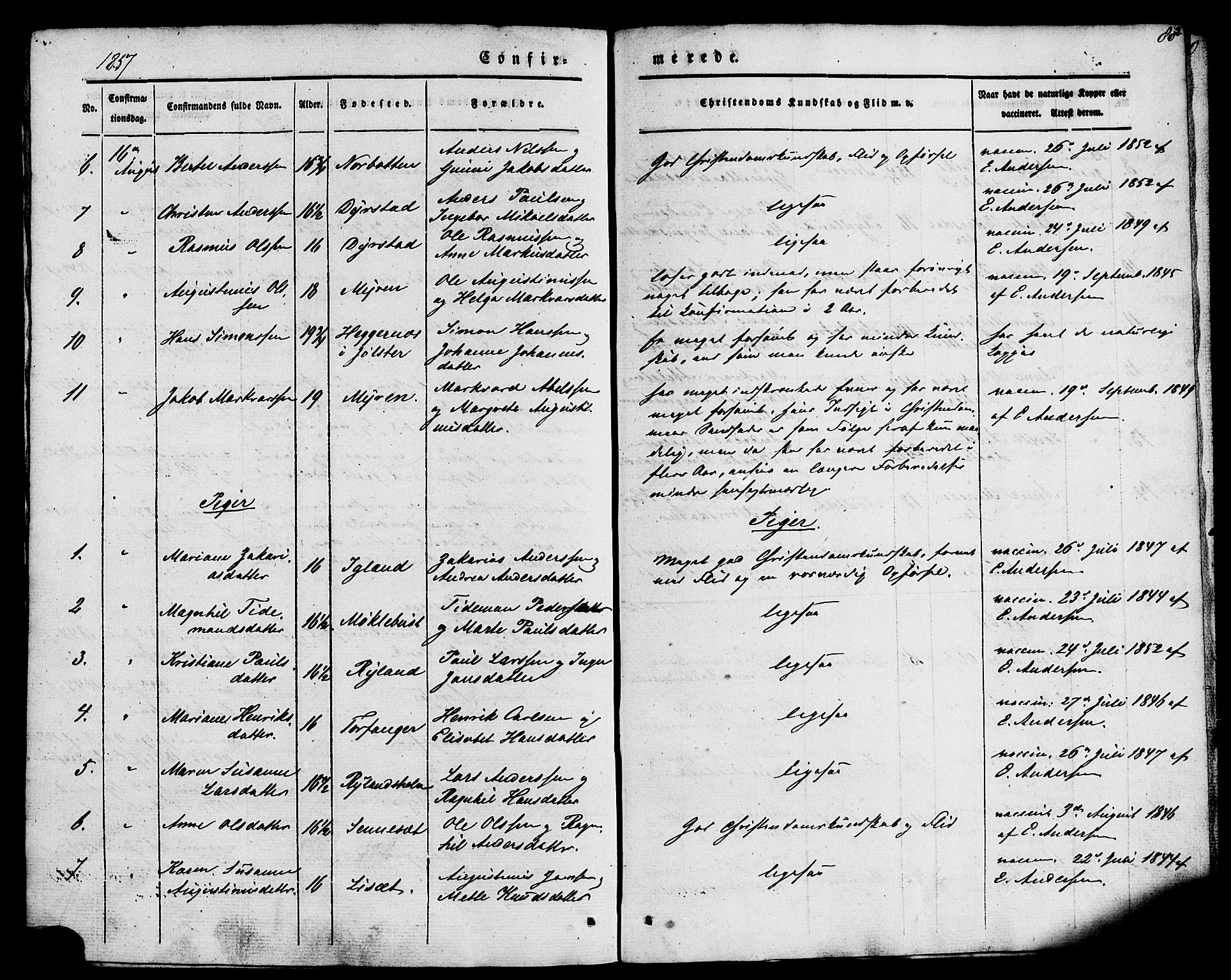 Kinn sokneprestembete, AV/SAB-A-80801/H/Haa/Haaa/L0007: Parish register (official) no. A 7, 1841-1858, p. 88
