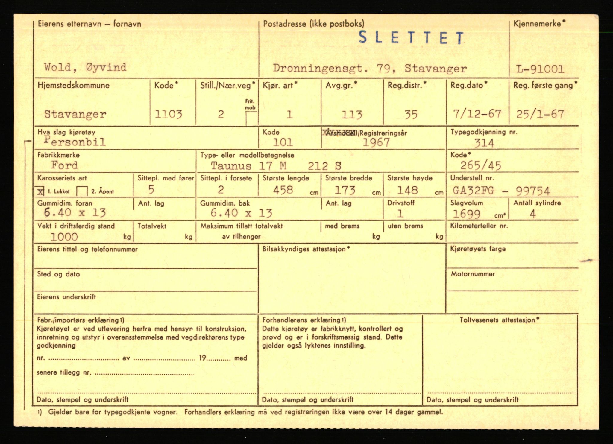 Stavanger trafikkstasjon, AV/SAST-A-101942/0/F/L0075: L-88800 - L-92499, 1930-1971, p. 1436