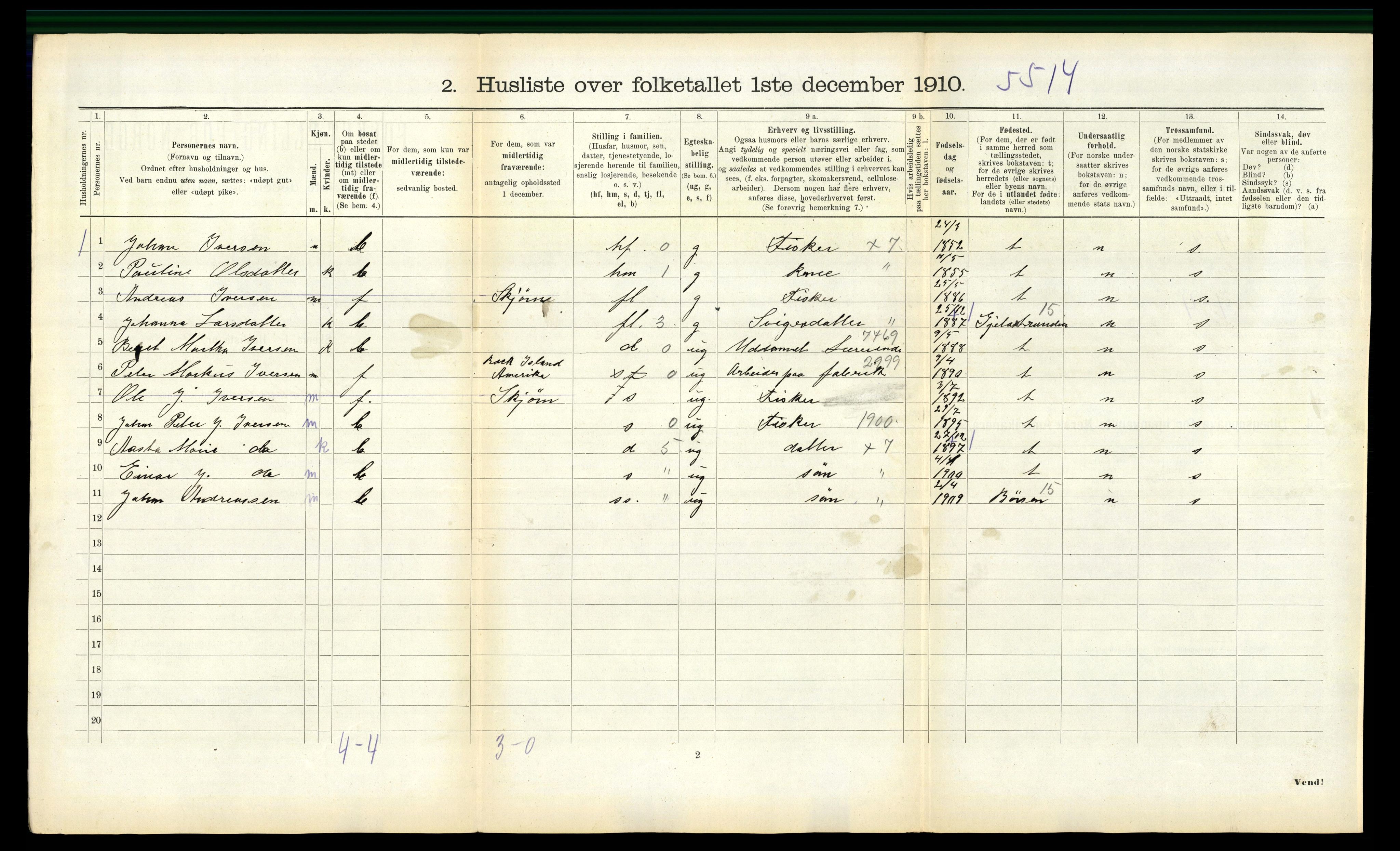 RA, 1910 census for Stadsbygd, 1910, p. 396