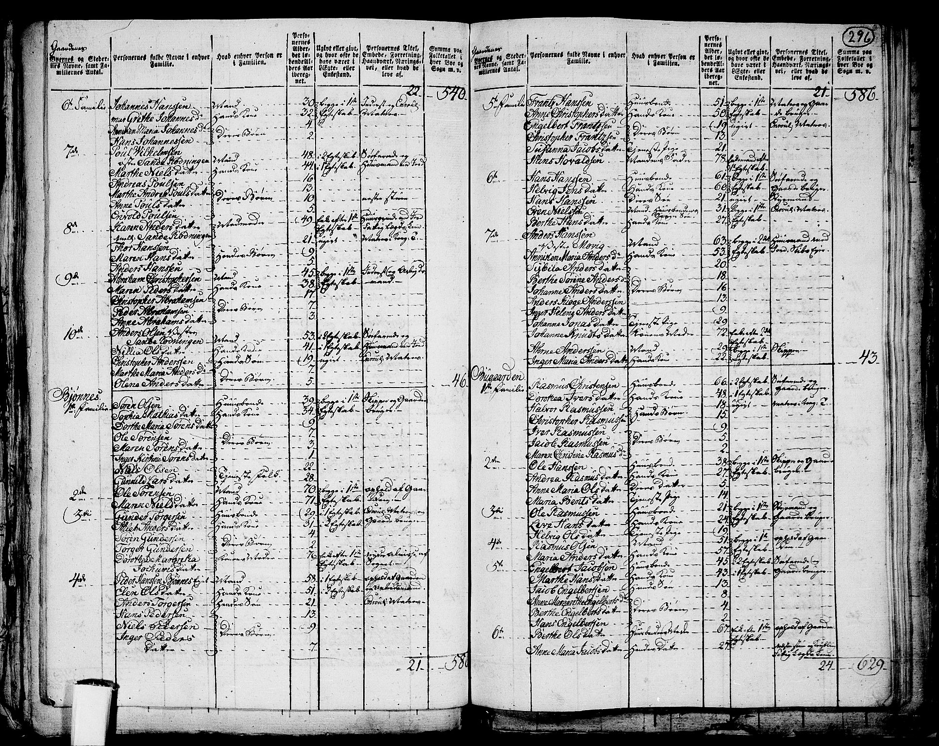 RA, 1801 census for 0722P Nøtterøy, 1801, p. 295b-296a