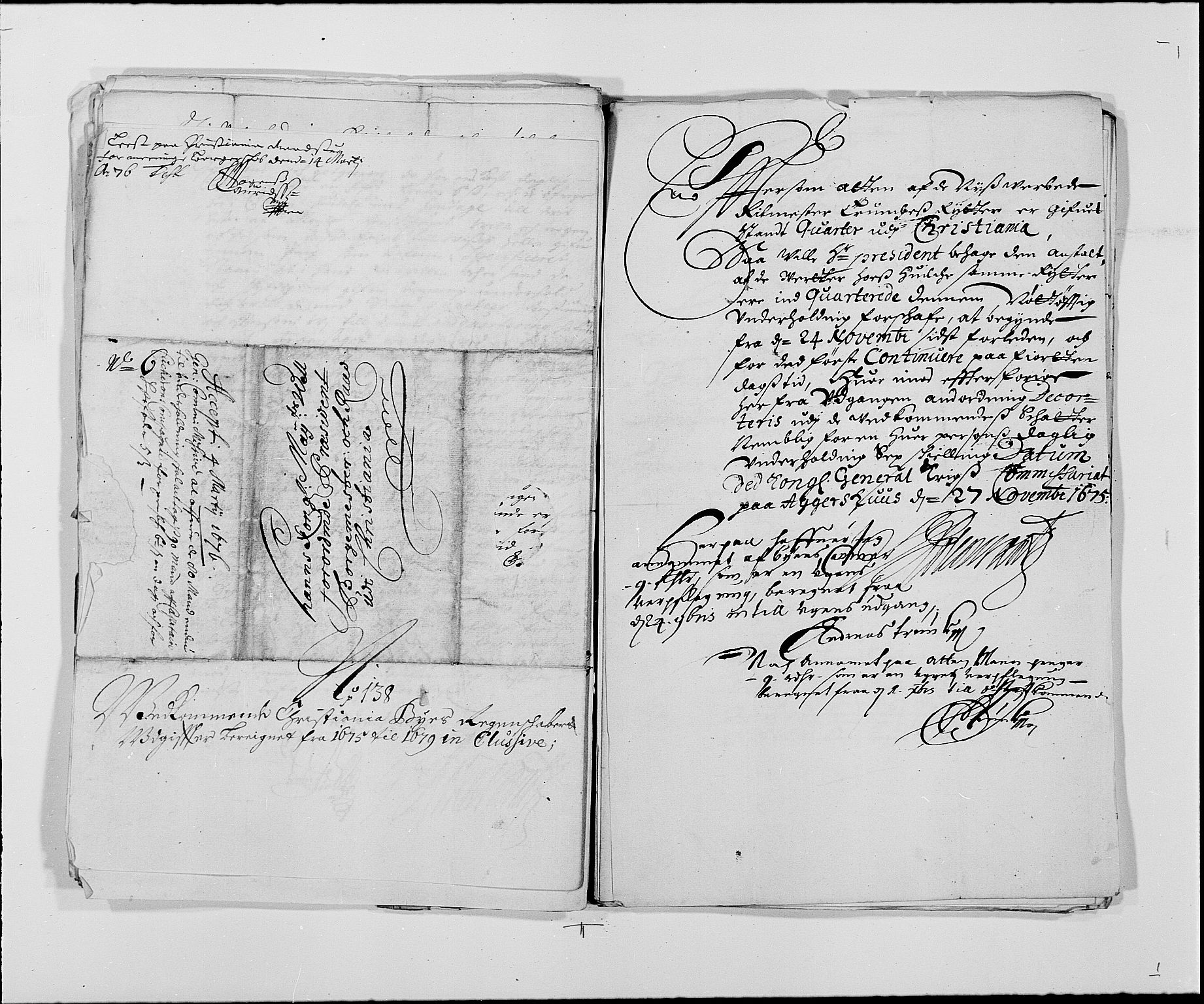 Rentekammeret inntil 1814, Reviderte regnskaper, Byregnskaper, RA/EA-4066/R/Re/L0058: [E3] Kontribusjonsregnskap (med Bragernes og Strømsø), 1675-1679, p. 375