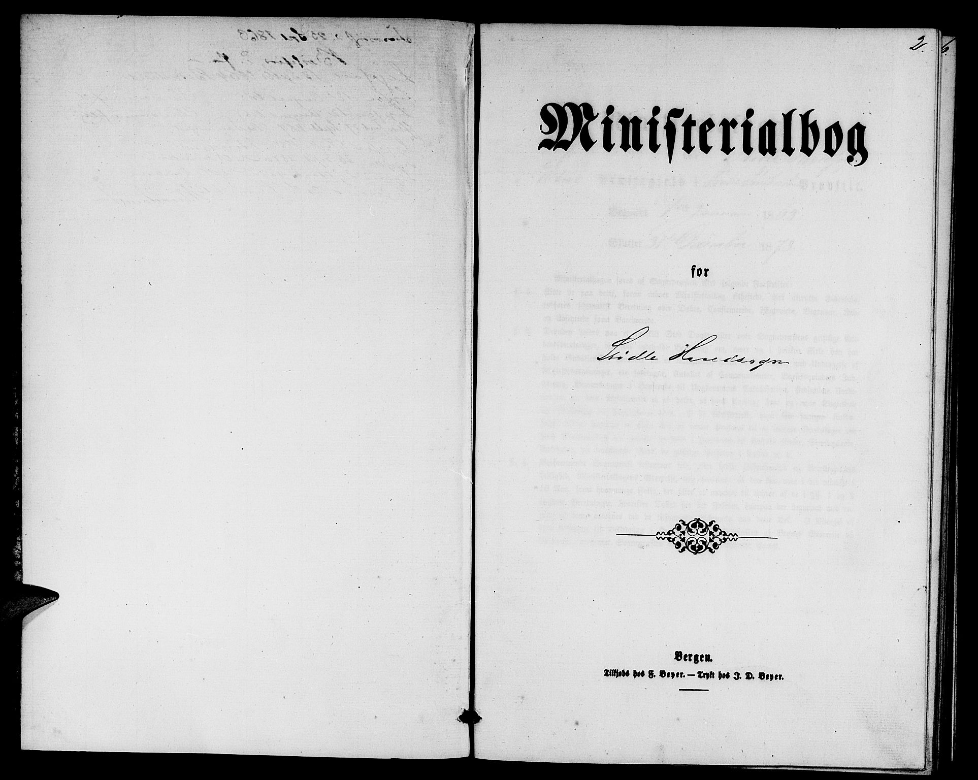 Etne sokneprestembete, AV/SAB-A-75001/H/Hab: Parish register (copy) no. A 3, 1863-1873, p. 2