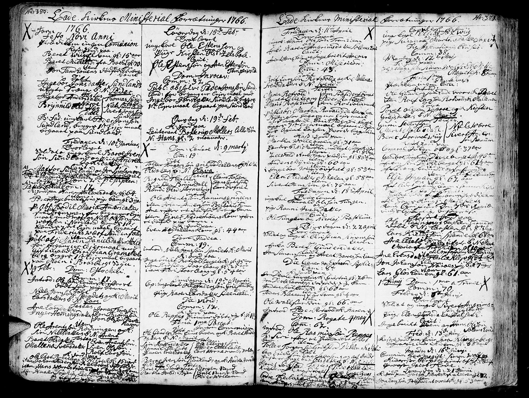 Ministerialprotokoller, klokkerbøker og fødselsregistre - Sør-Trøndelag, SAT/A-1456/606/L0275: Parish register (official) no. 606A01 /1, 1727-1780, p. 380-381