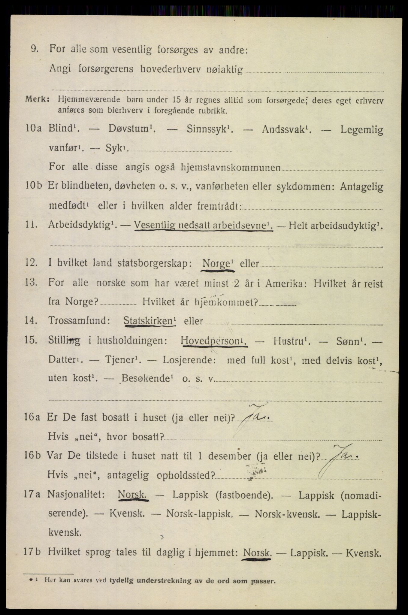 SAT, 1920 census for Lødingen, 1920, p. 5982