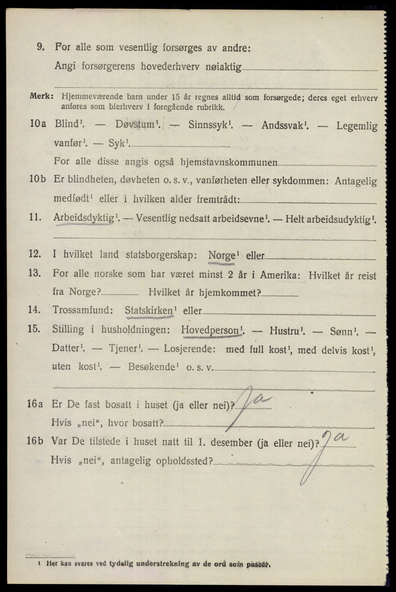 SAO, 1920 census for Fet, 1920, p. 3383