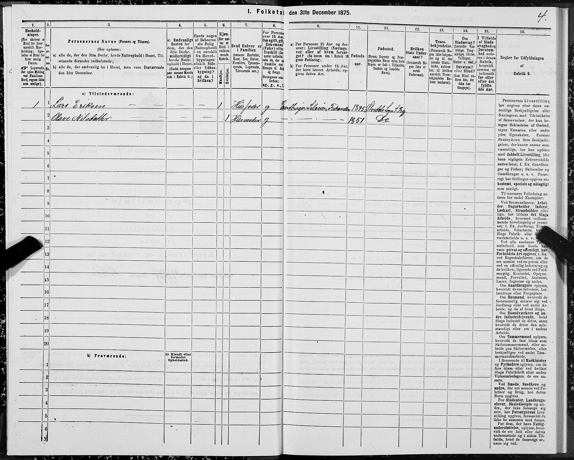 SAT, 1875 census for 1525P Stranda, 1875, p. 3004