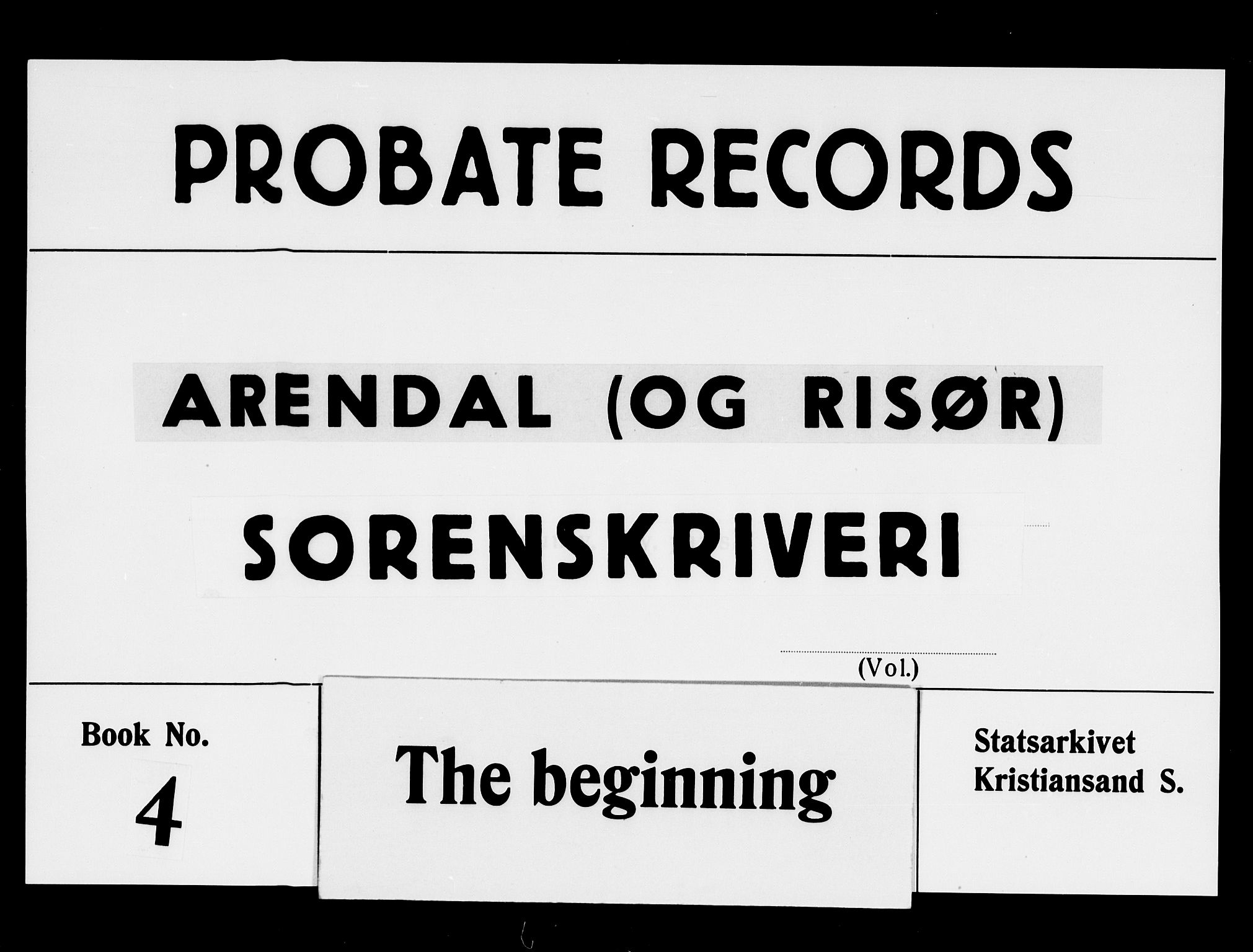 Arendal byfogd, AV/SAK-1222-0001/H/Hc/L0005: Skifteprotokoll nr. 4 for Arendal og Risør, m/register, 1743-1762