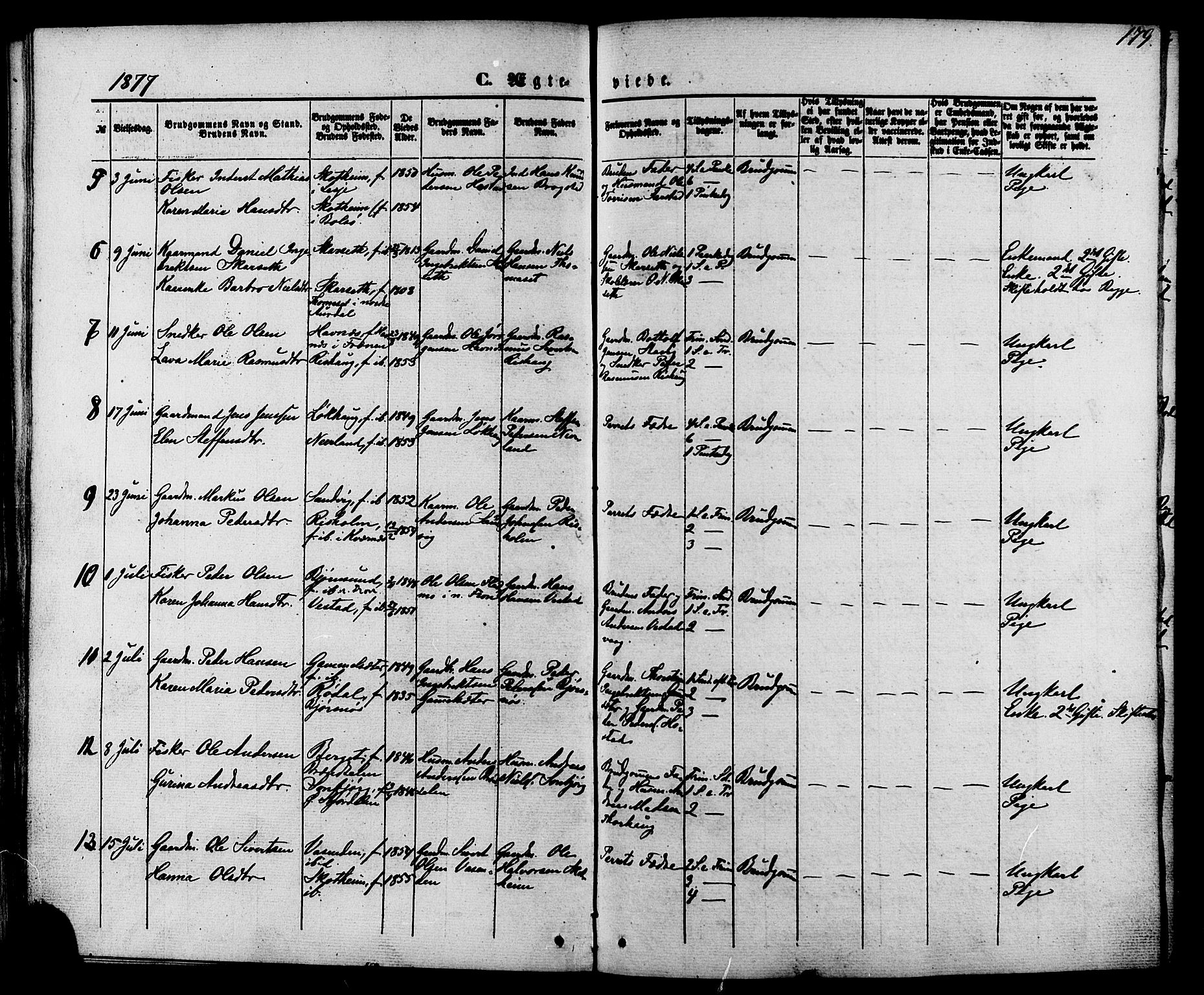 Ministerialprotokoller, klokkerbøker og fødselsregistre - Møre og Romsdal, AV/SAT-A-1454/566/L0768: Parish register (official) no. 566A07, 1869-1881, p. 179