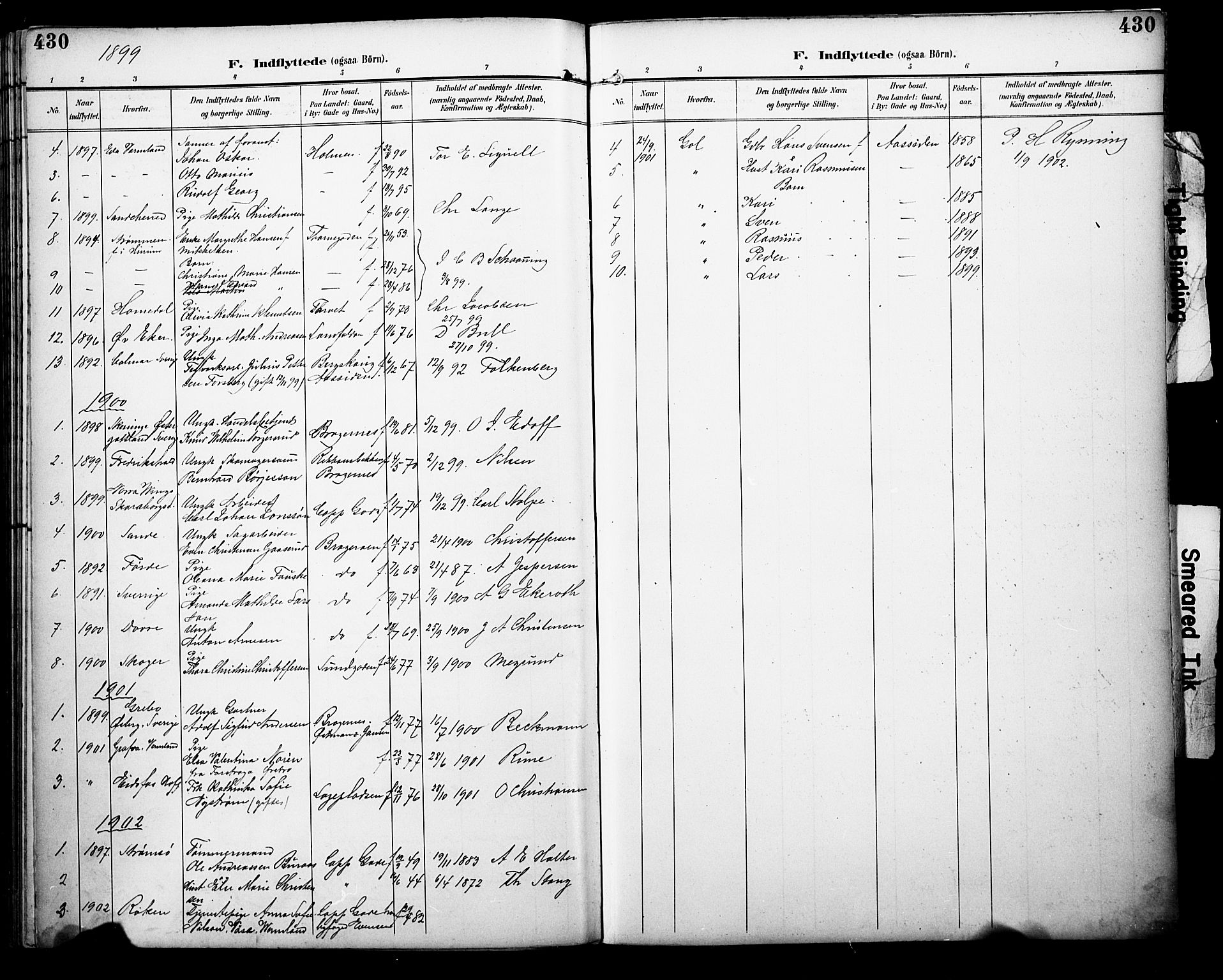 Bragernes kirkebøker, AV/SAKO-A-6/F/Fb/L0008: Parish register (official) no. II 8, 1894-1902, p. 430