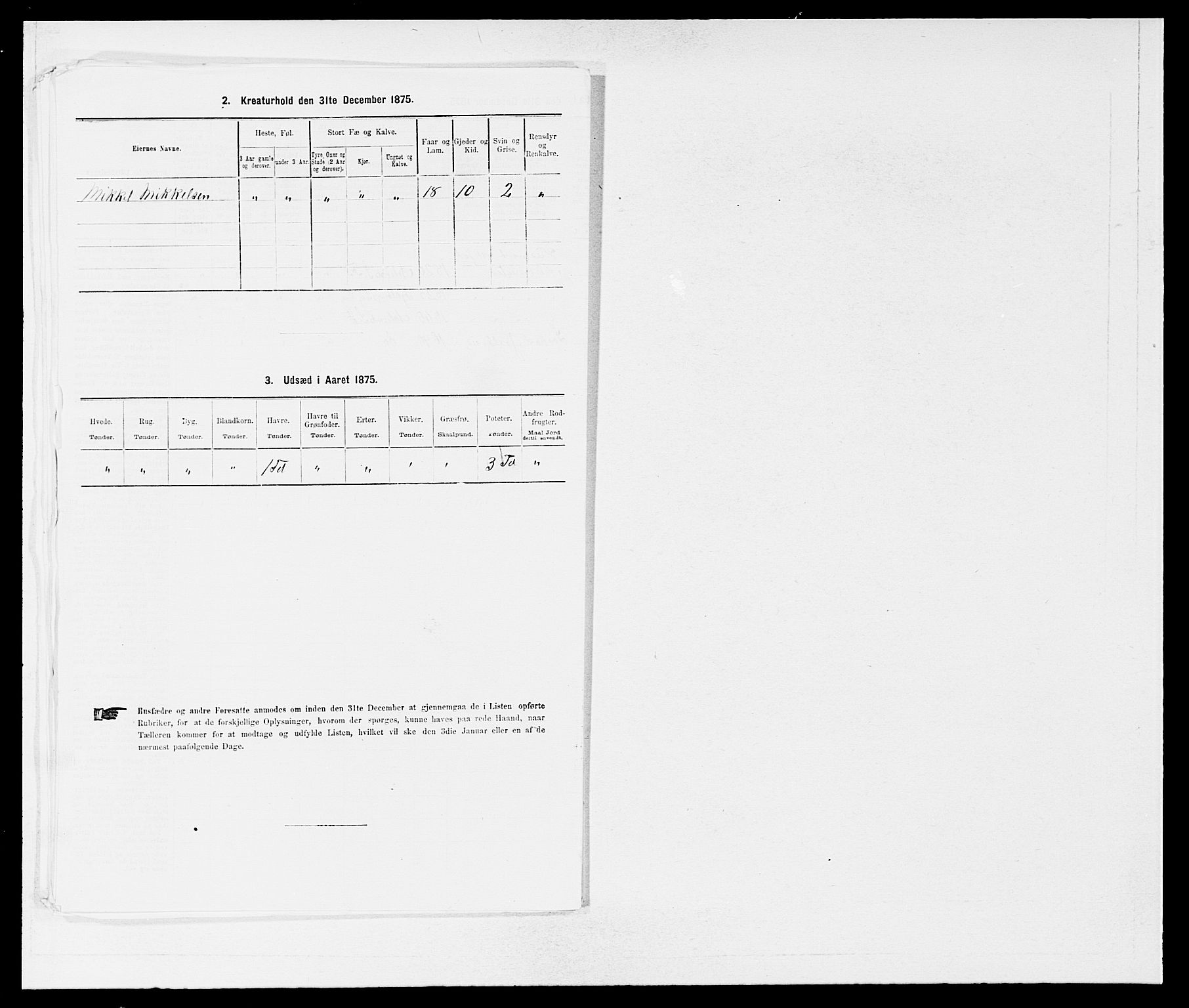 SAB, 1875 census for 1213P Fjelberg, 1875, p. 595