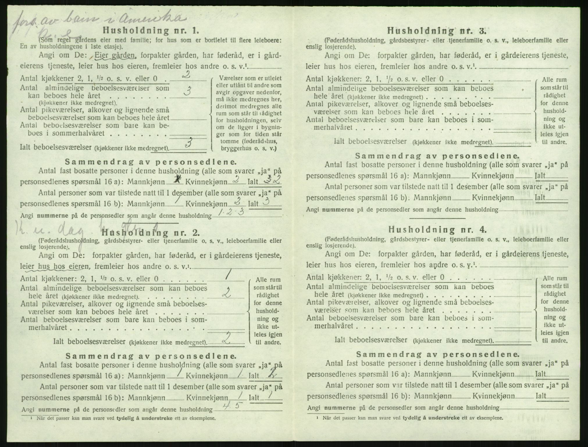 SAK, 1920 census for Dypvåg, 1920, p. 318