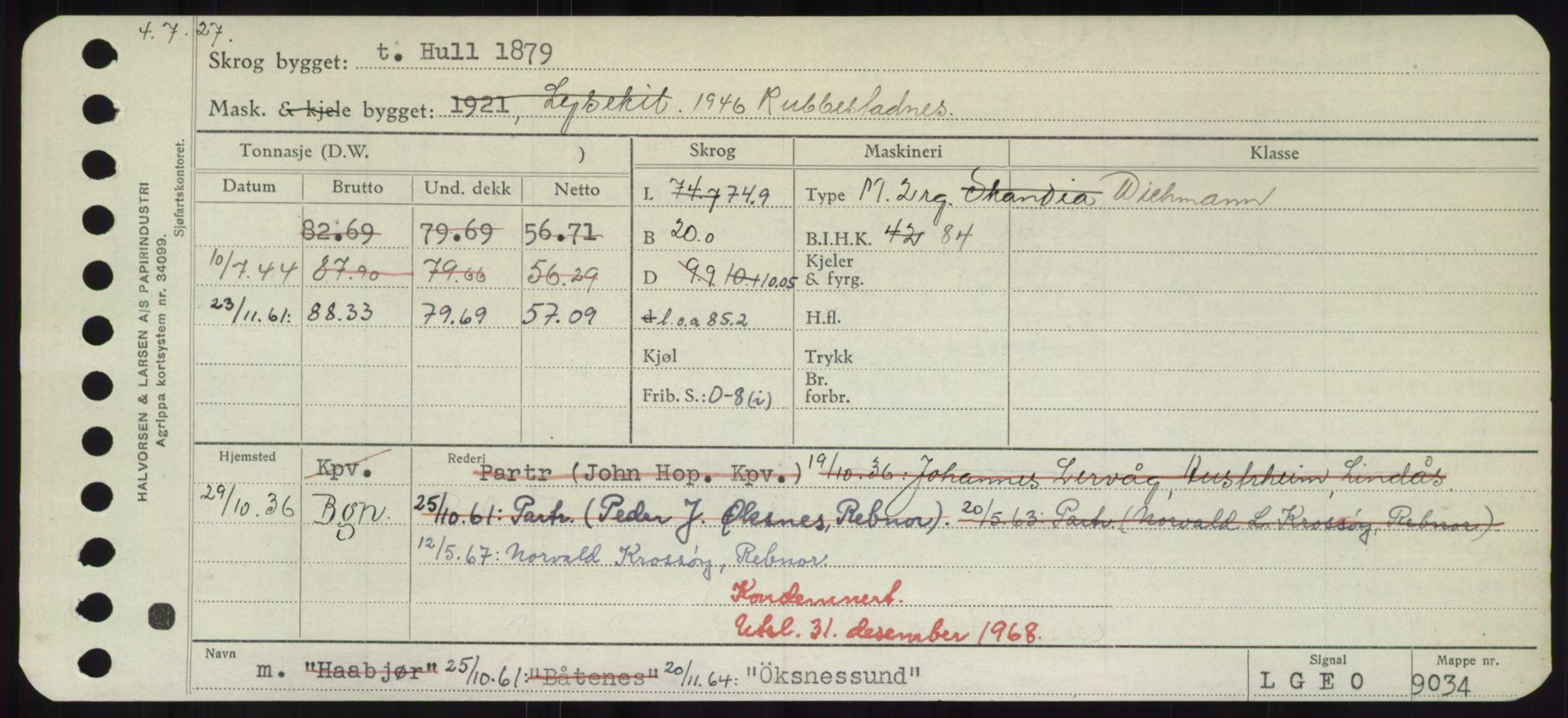 Sjøfartsdirektoratet med forløpere, Skipsmålingen, RA/S-1627/H/Hd/L0041: Fartøy, Vi-Ås, p. 515