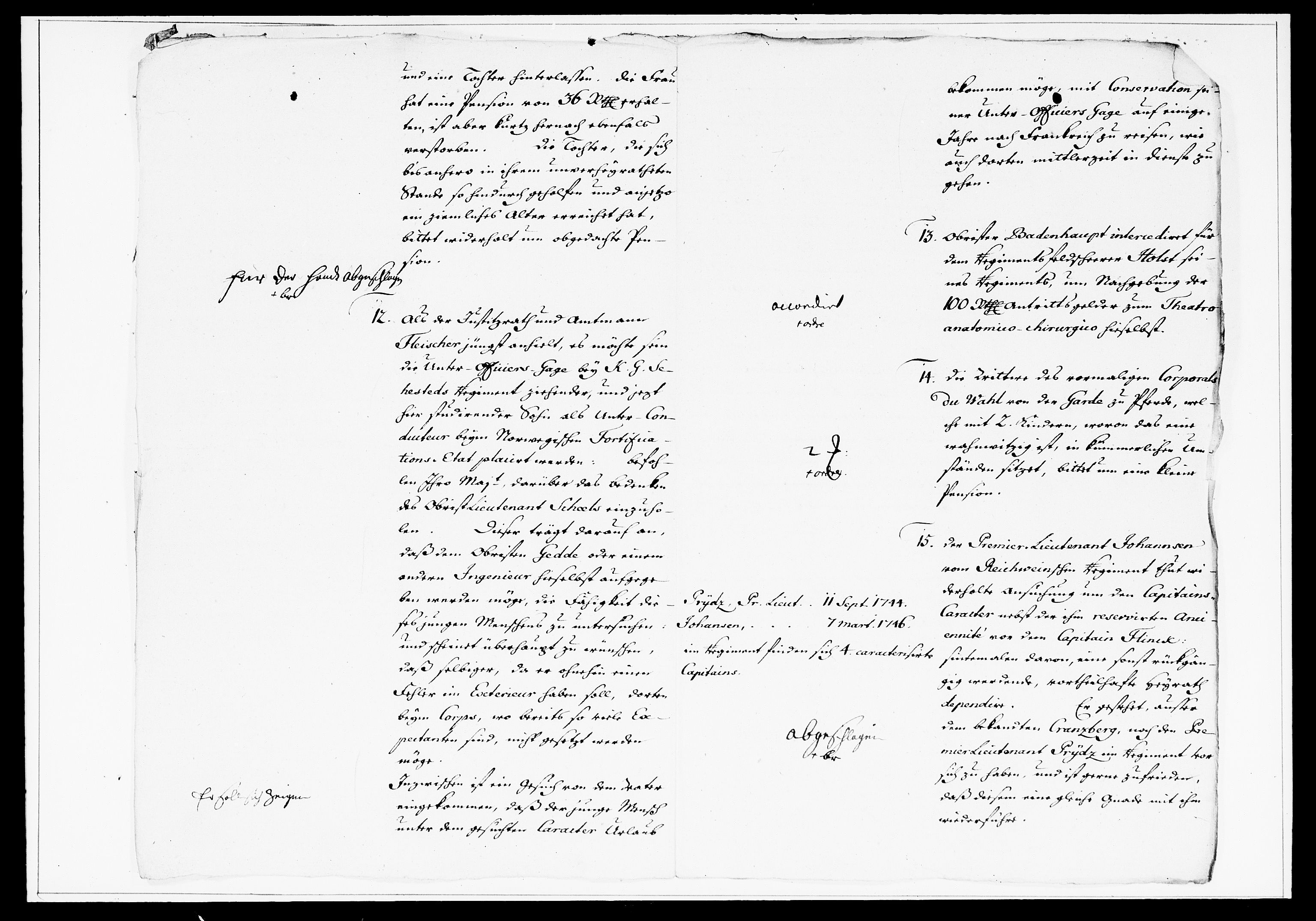 Krigskollegiet, Krigskancelliet, DRA/A-0006/-/1269-1282: Refererede sager, 1756, p. 259