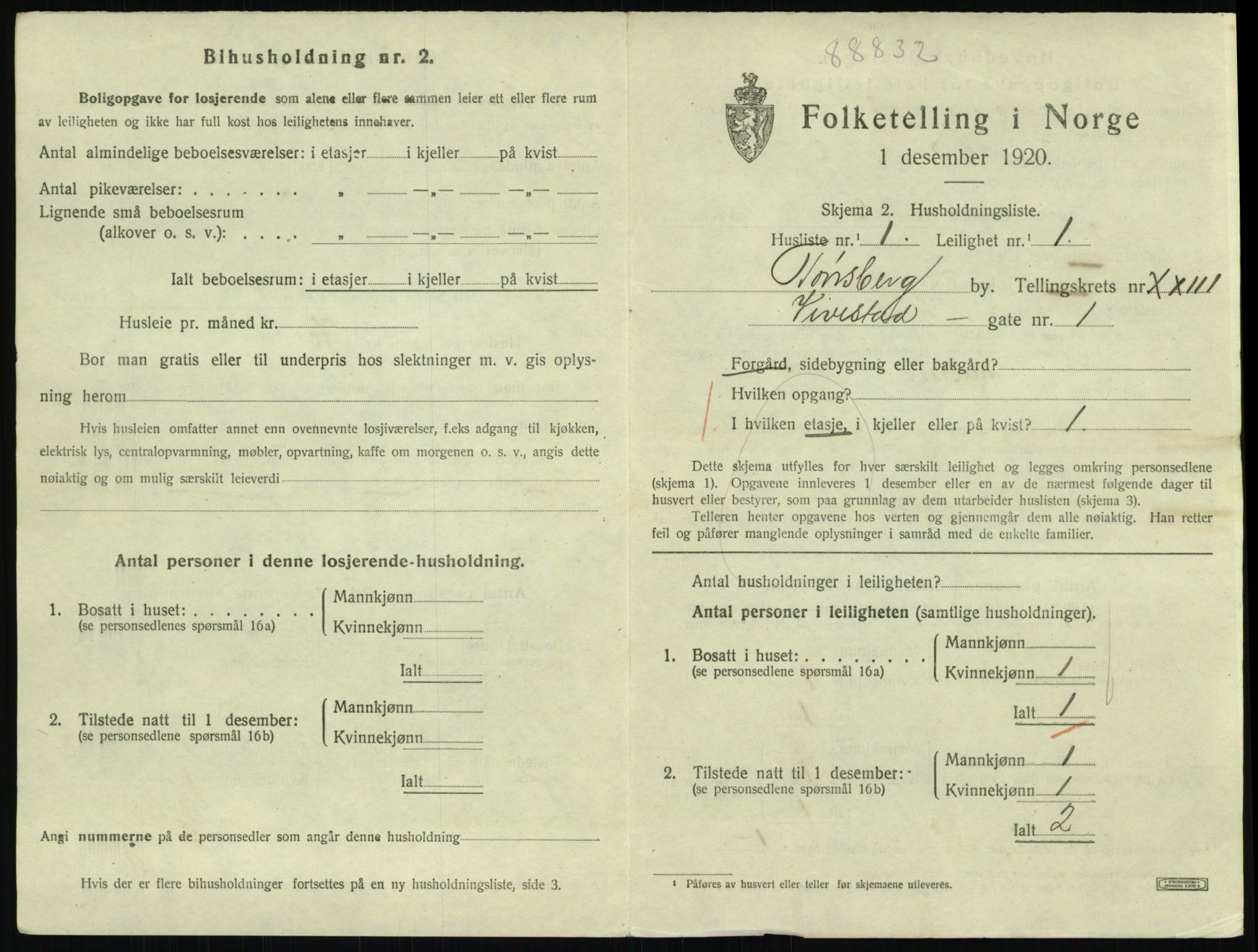 SAKO, 1920 census for Tønsberg, 1920, p. 8141