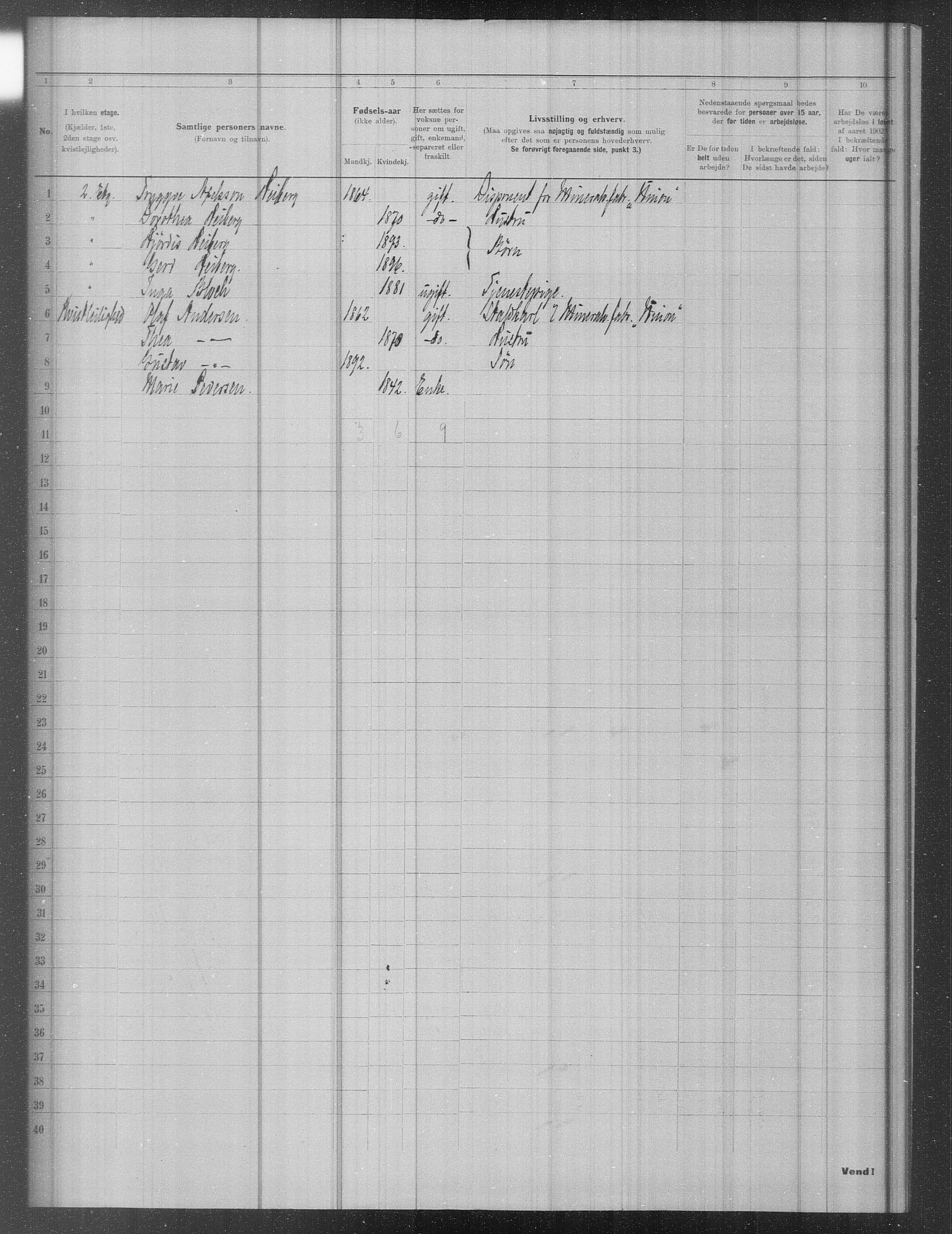 OBA, Municipal Census 1902 for Kristiania, 1902, p. 11085