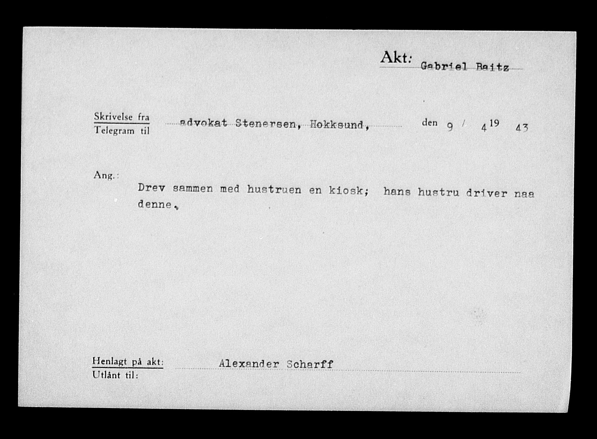 Justisdepartementet, Tilbakeføringskontoret for inndratte formuer, AV/RA-S-1564/H/Hc/Hcd/L0989: --, 1945-1947, p. 289