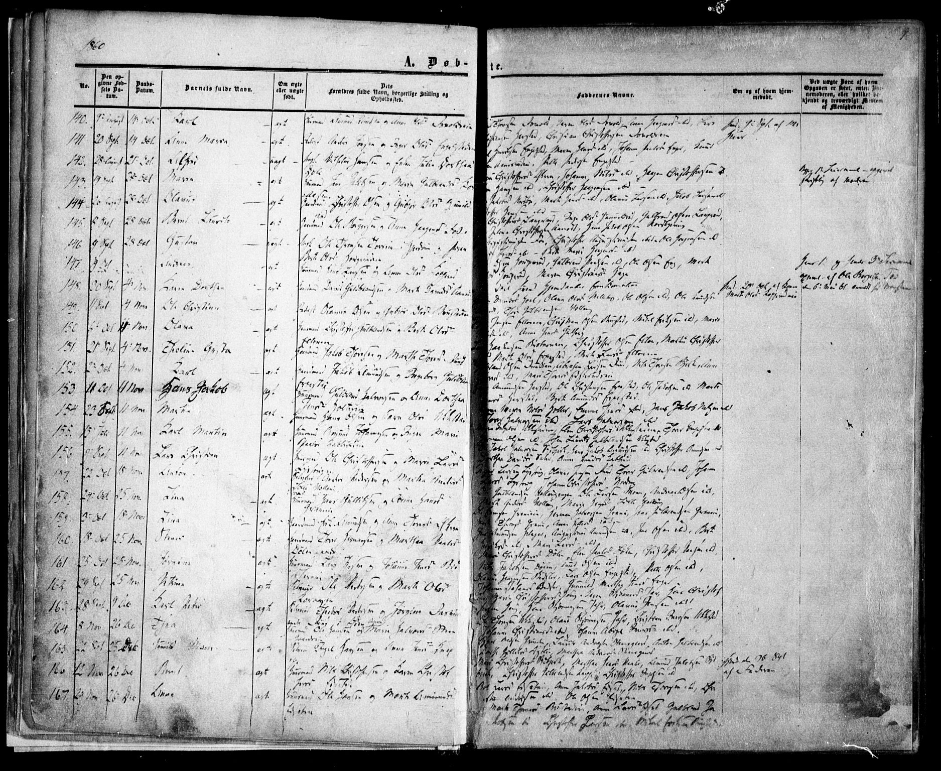 Nannestad prestekontor Kirkebøker, AV/SAO-A-10414a/F/Fa/L0012: Parish register (official) no. I 12, 1860-1872, p. 7