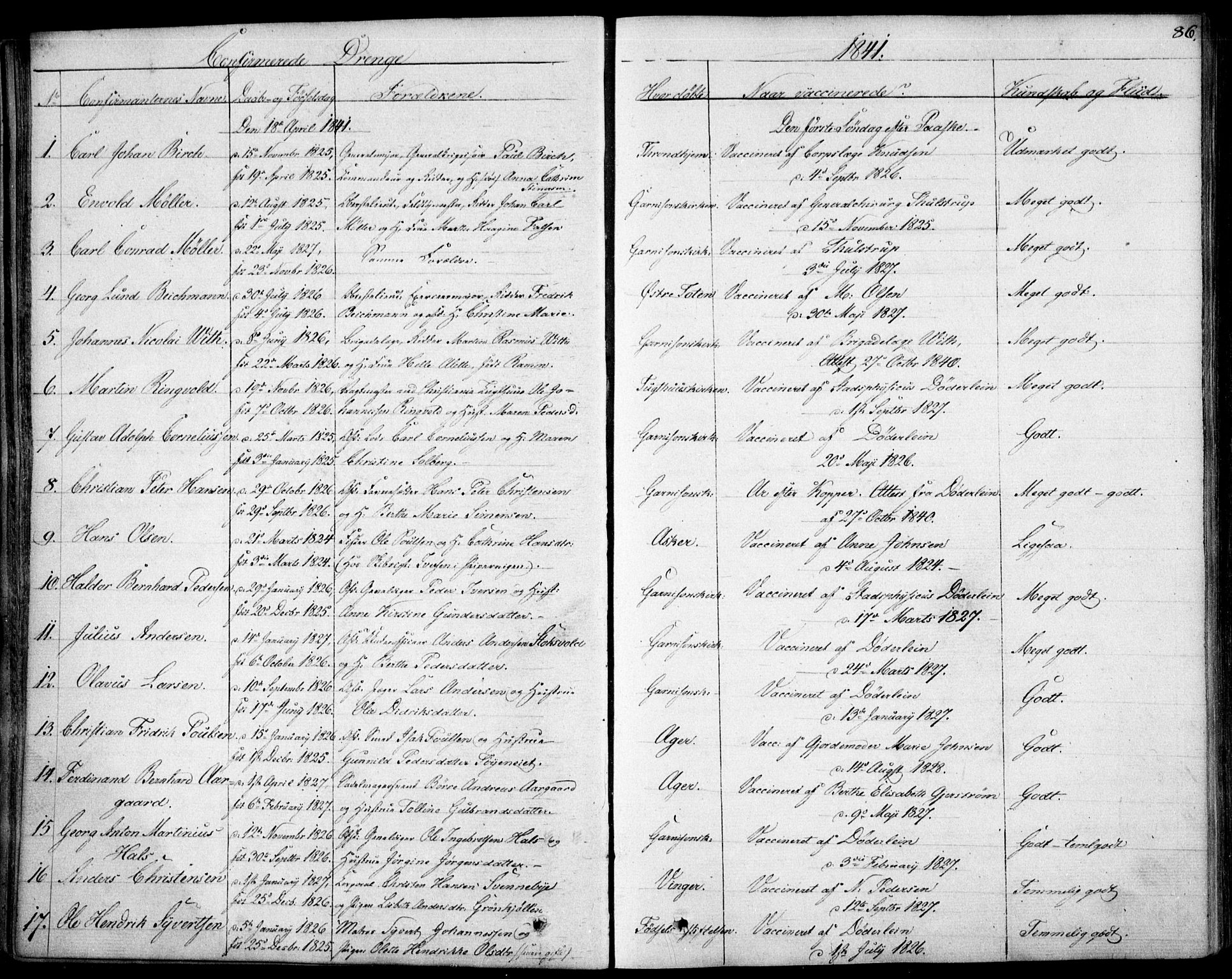 Garnisonsmenigheten Kirkebøker, SAO/A-10846/F/Fa/L0007: Parish register (official) no. 7, 1828-1881, p. 86