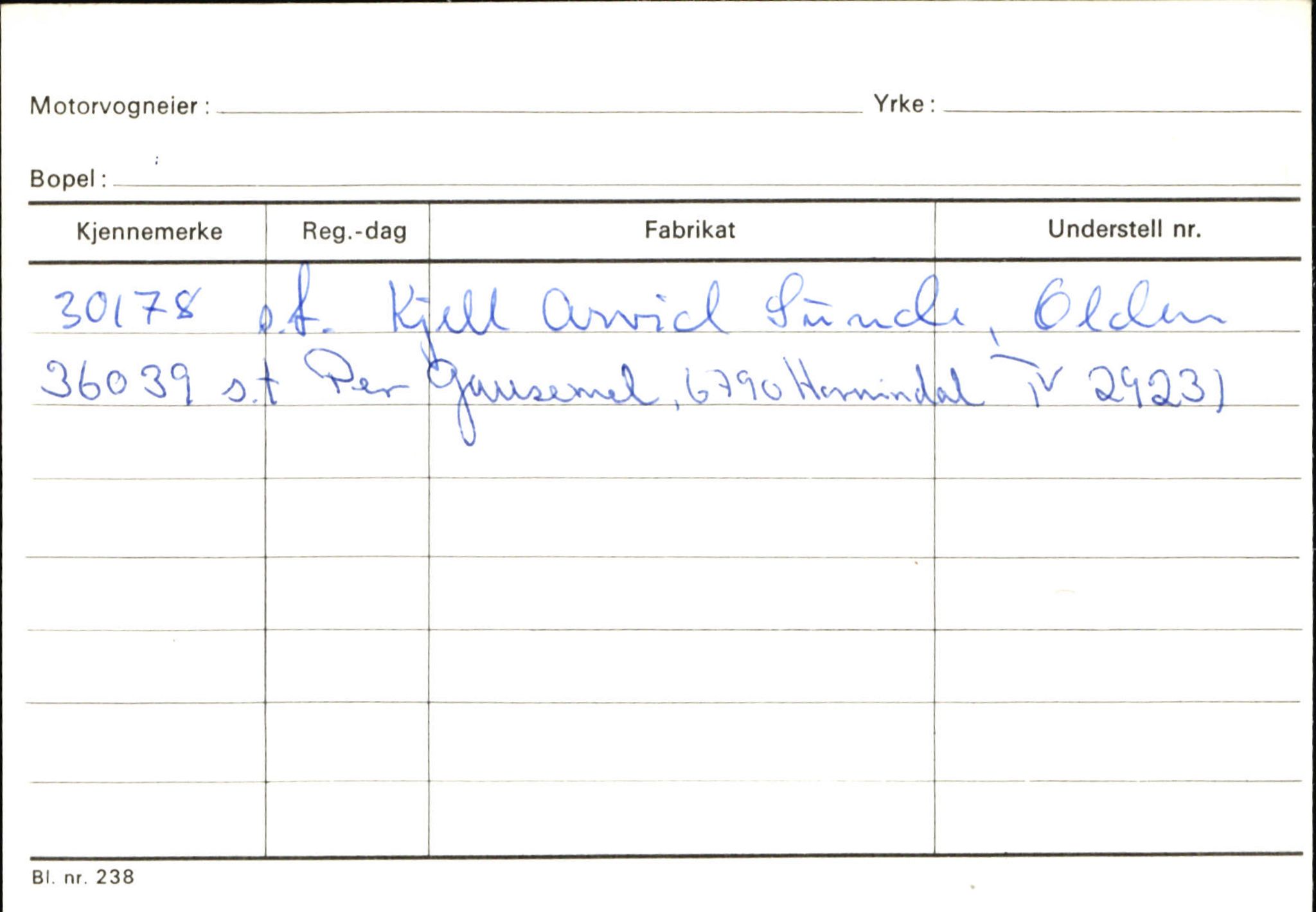 Statens vegvesen, Sogn og Fjordane vegkontor, SAB/A-5301/4/F/L0131: Eigarregister Høyanger P-Å. Stryn S-Å, 1945-1975, p. 2544