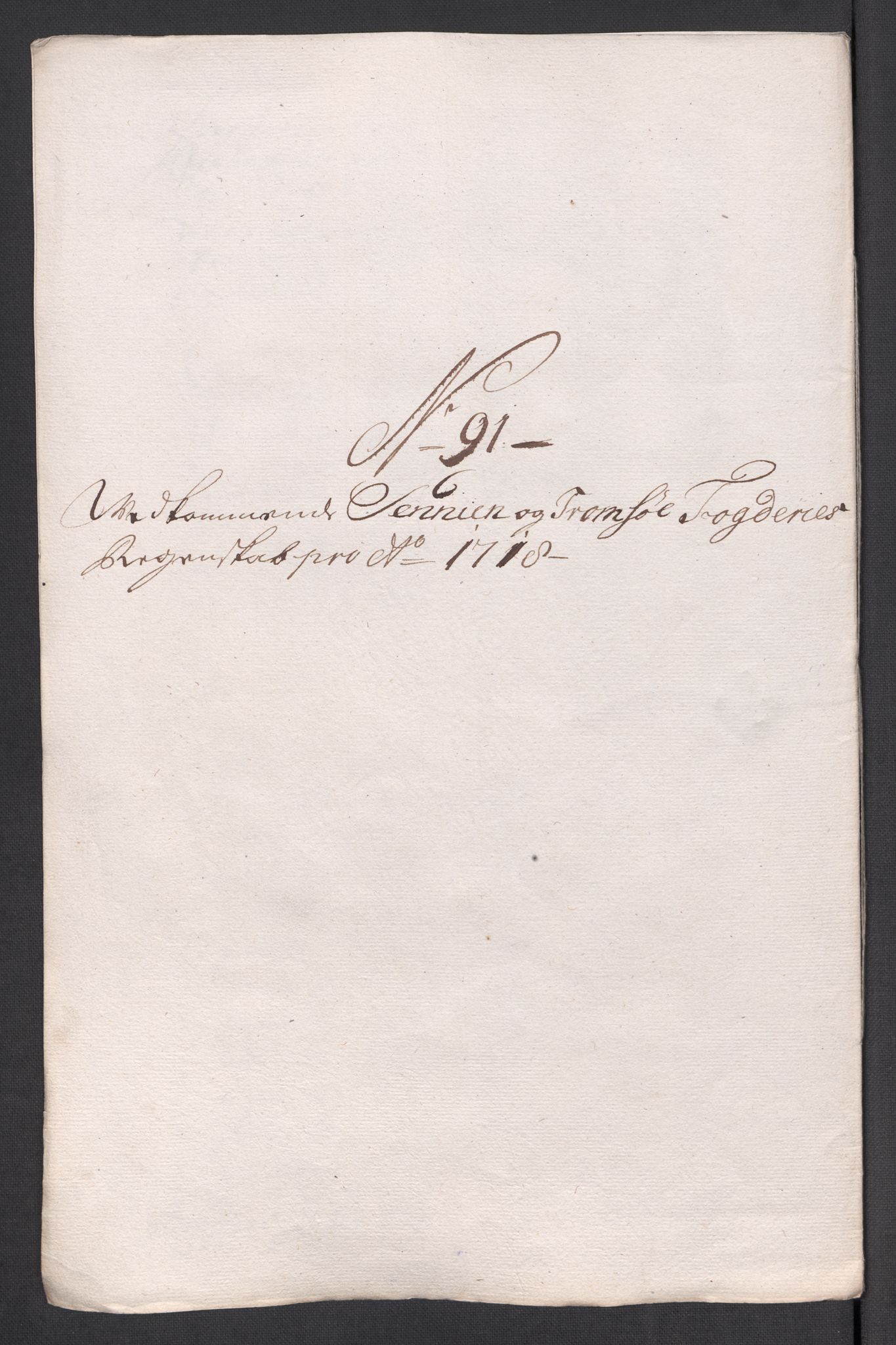 Rentekammeret inntil 1814, Reviderte regnskaper, Fogderegnskap, AV/RA-EA-4092/R68/L4764: Fogderegnskap Senja og Troms, 1718, p. 397