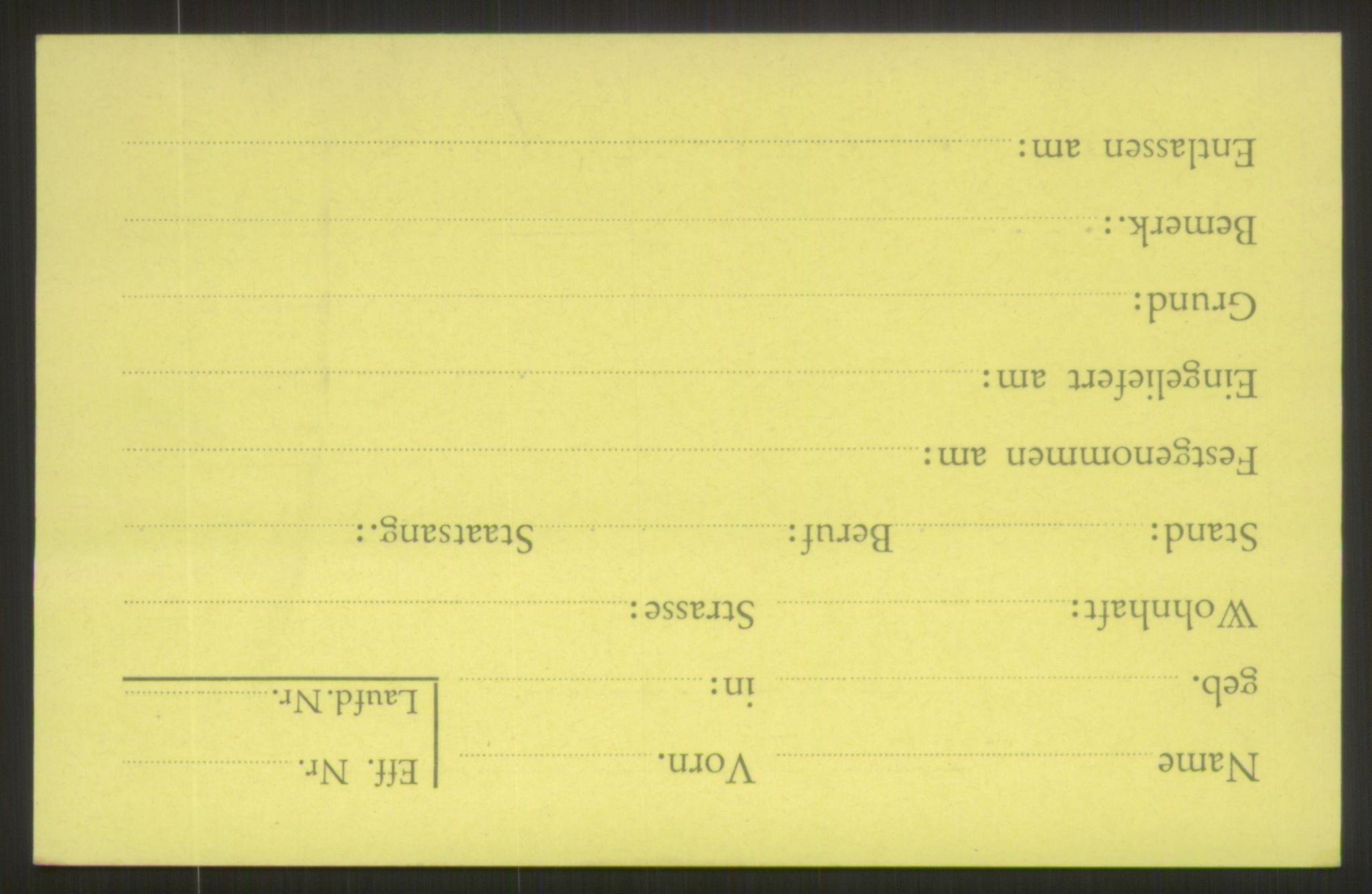 Befehlshaber der Sicherheitspolizei und des SD, AV/RA-RAFA-5969/E/Ea/Eab/L0001: Register over norske fanger i Møllergata 19 ordnet etter fangenummer: 1-2049, 1940-1945