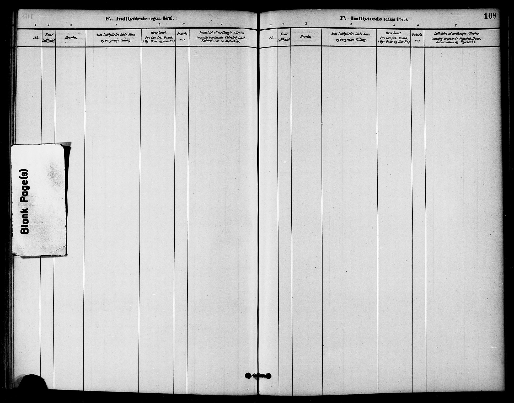 Ministerialprotokoller, klokkerbøker og fødselsregistre - Nord-Trøndelag, SAT/A-1458/766/L0563: Parish register (official) no. 767A01, 1881-1899, p. 168