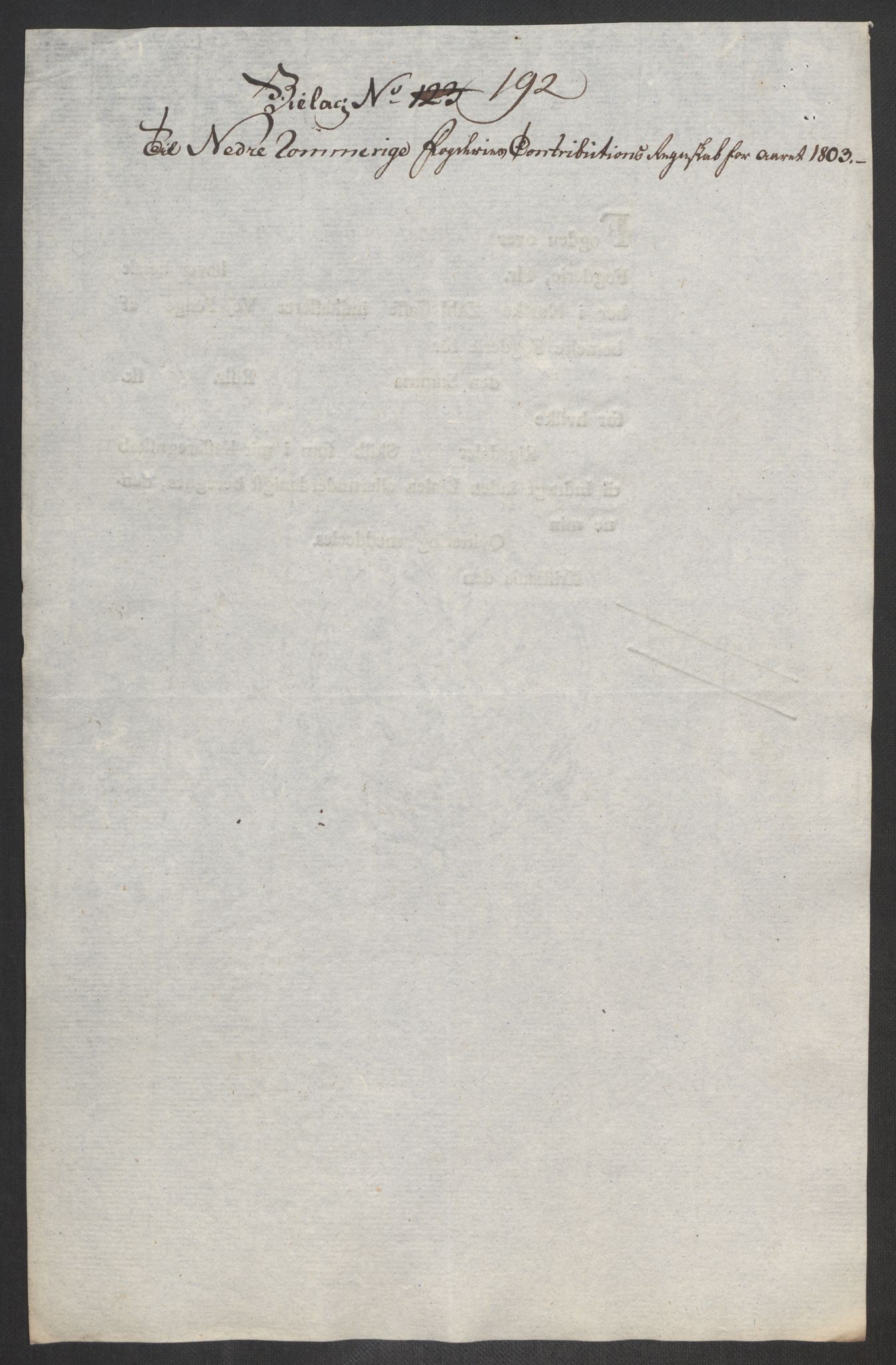 Rentekammeret inntil 1814, Reviderte regnskaper, Fogderegnskap, RA/EA-4092/R11/L0679: Fogderegnskap Nedre Romerike, 1803, p. 507