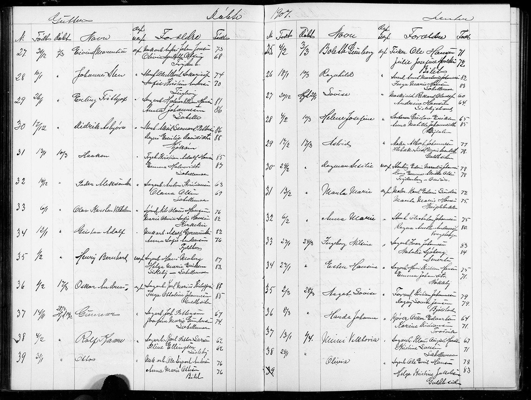 Glemmen prestekontor Kirkebøker, AV/SAO-A-10908/G/Ga/L0006: Parish register (copy) no. 6, 1894-1908