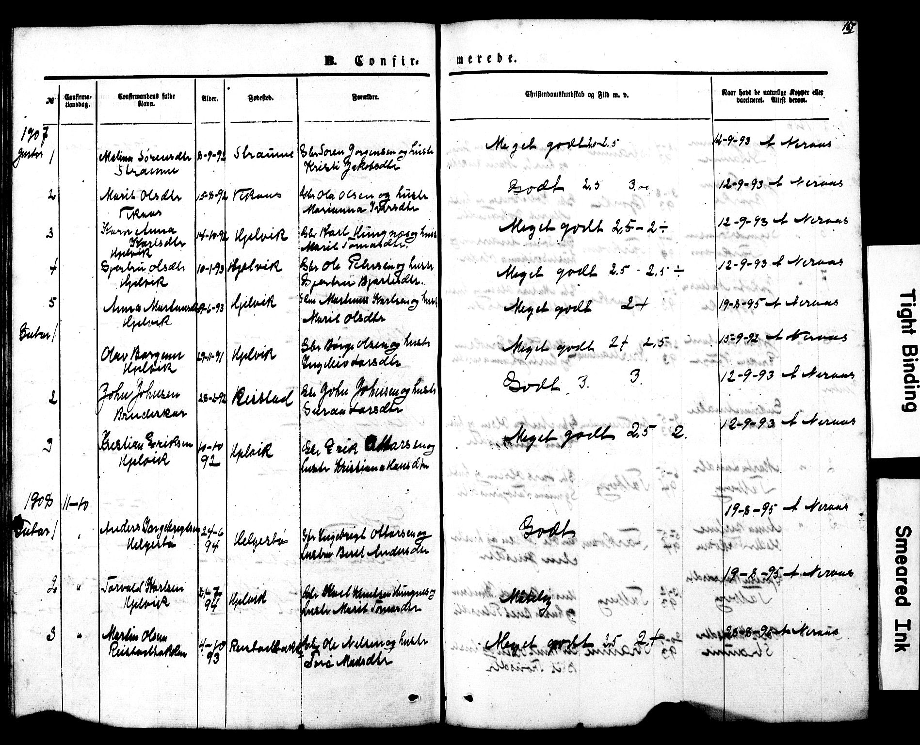 Ministerialprotokoller, klokkerbøker og fødselsregistre - Møre og Romsdal, SAT/A-1454/550/L0618: Parish register (copy) no. 550C01, 1870-1927, p. 167