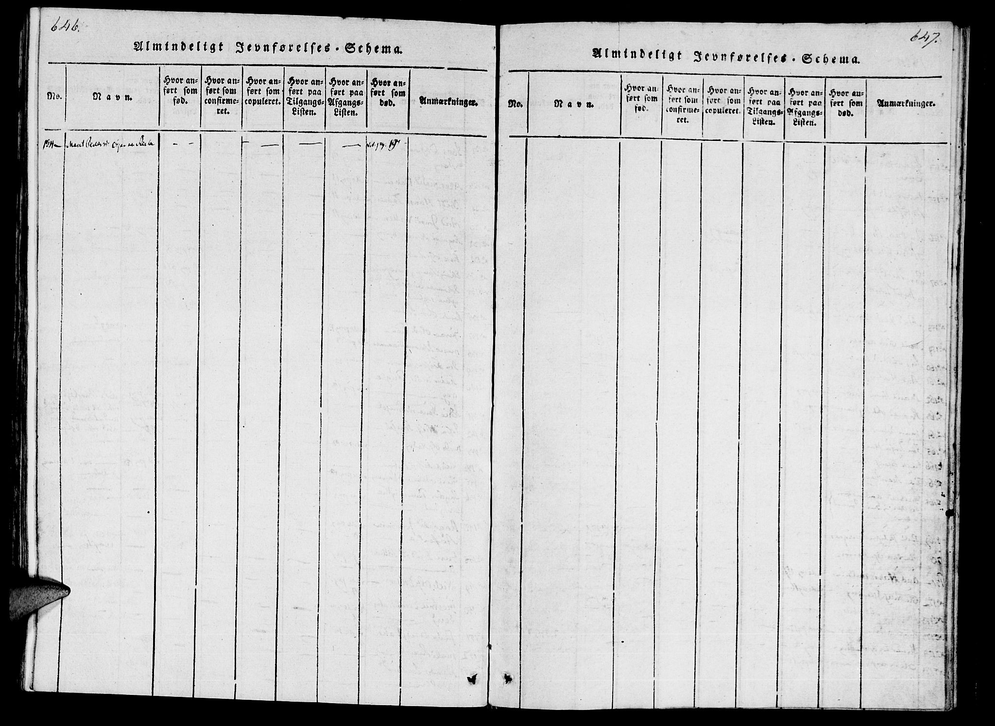 Ministerialprotokoller, klokkerbøker og fødselsregistre - Møre og Romsdal, AV/SAT-A-1454/592/L1023: Parish register (official) no. 592A02, 1820-1830, p. 646-647