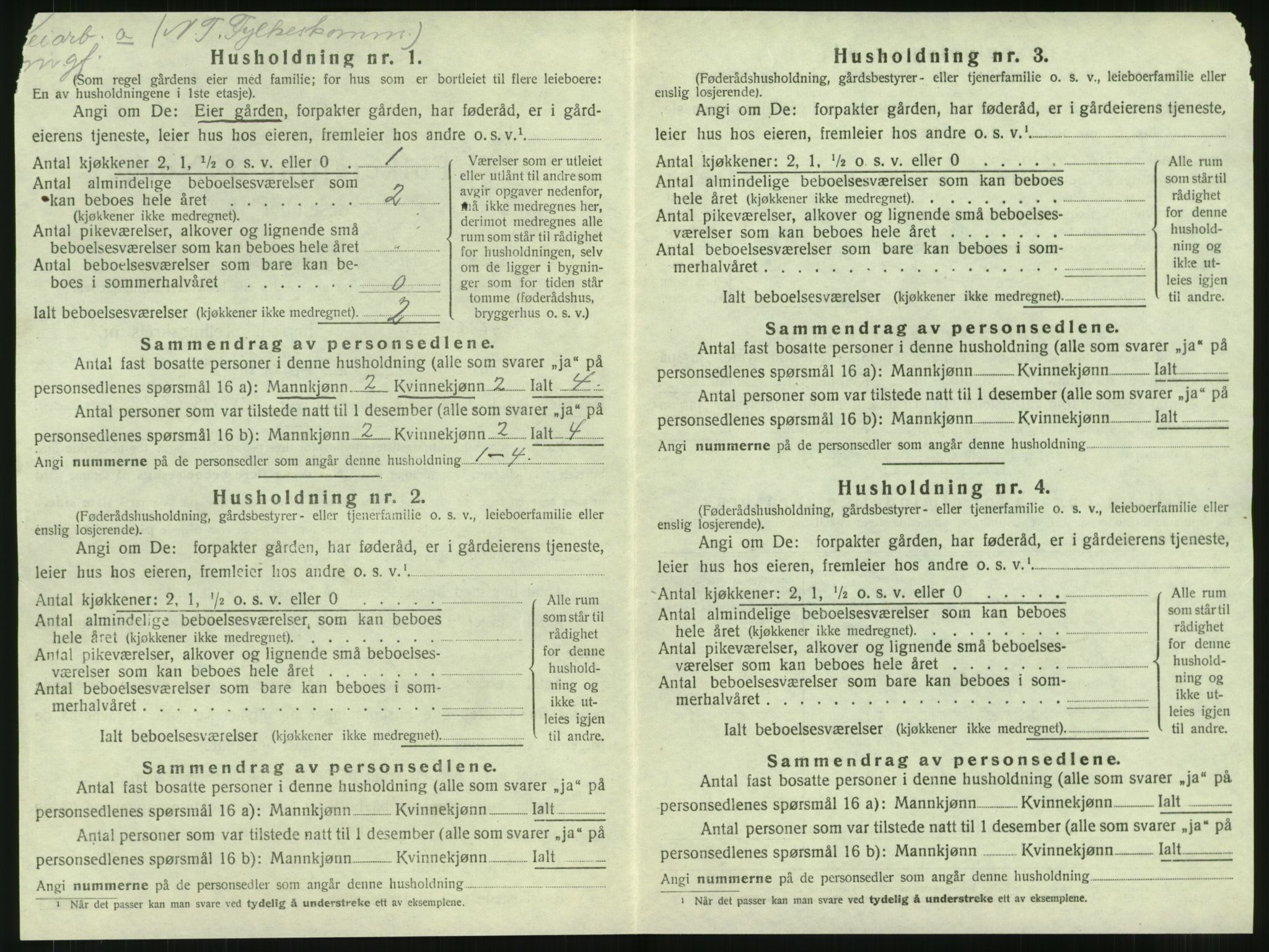 SAT, 1920 census for Inderøy, 1920, p. 42