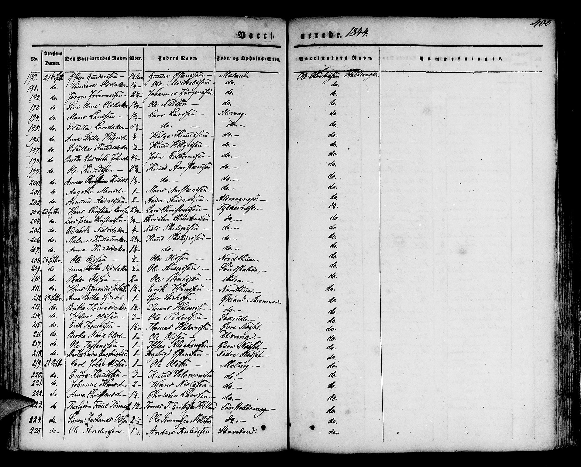 Finnås sokneprestembete, AV/SAB-A-99925/H/Ha/Haa/Haaa/L0006: Parish register (official) no. A 6, 1836-1850, p. 400