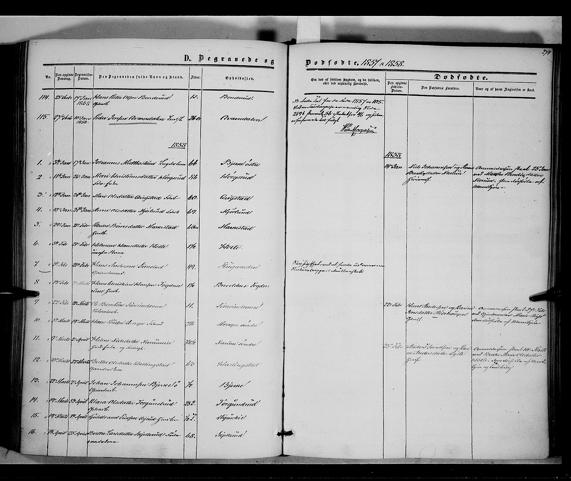 Vestre Toten prestekontor, SAH/PREST-108/H/Ha/Haa/L0006: Parish register (official) no. 6, 1856-1861, p. 274
