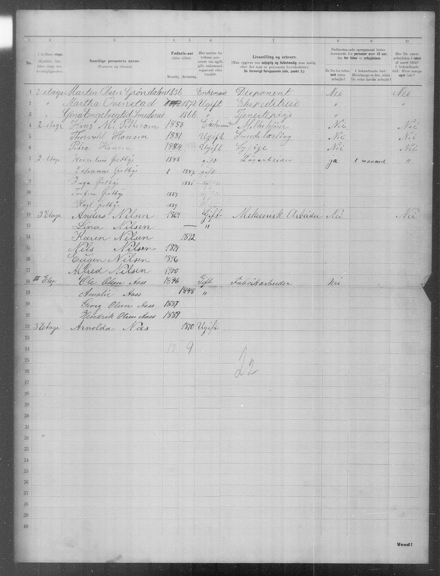 OBA, Municipal Census 1902 for Kristiania, 1902, p. 23783