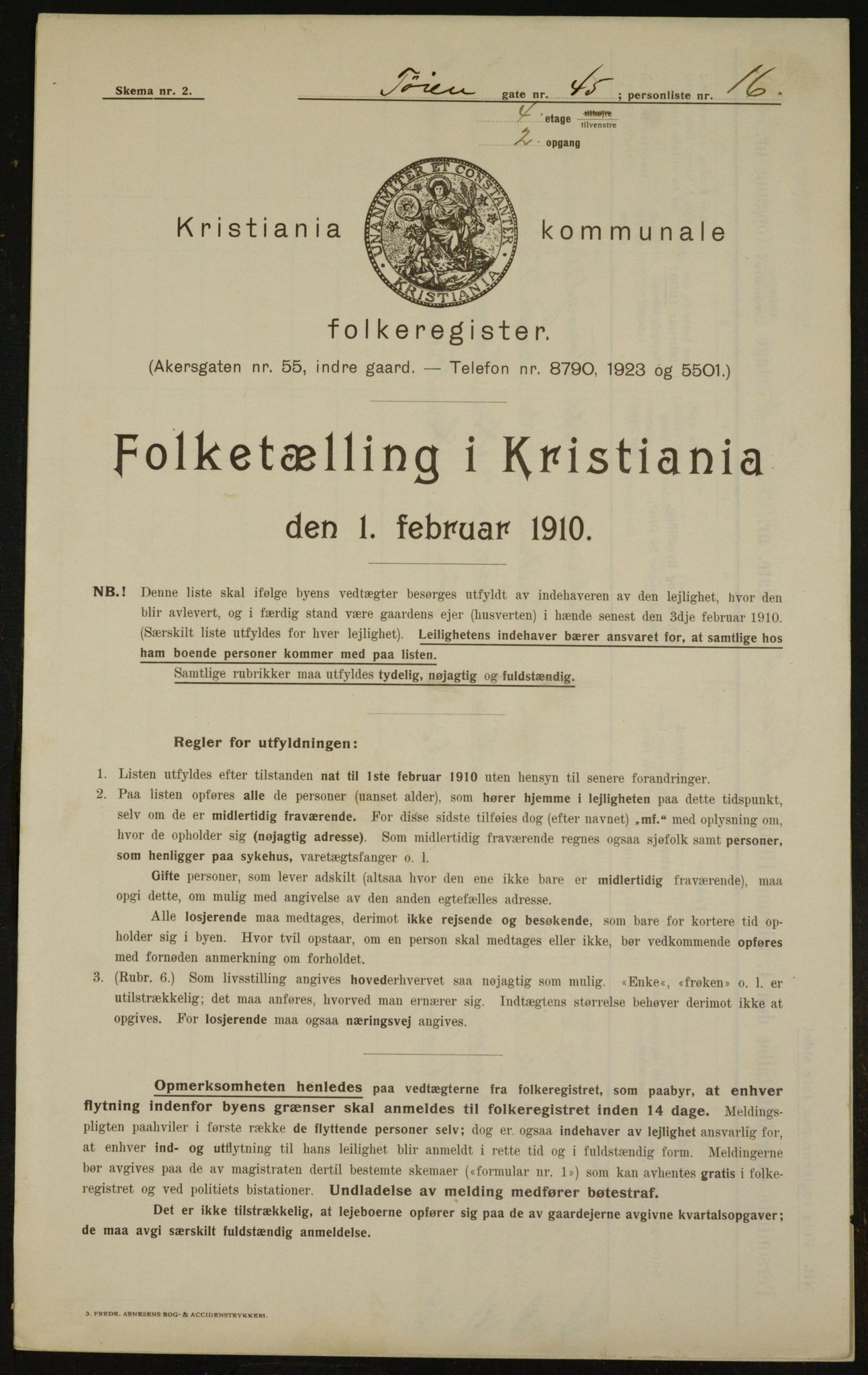 OBA, Municipal Census 1910 for Kristiania, 1910, p. 112528