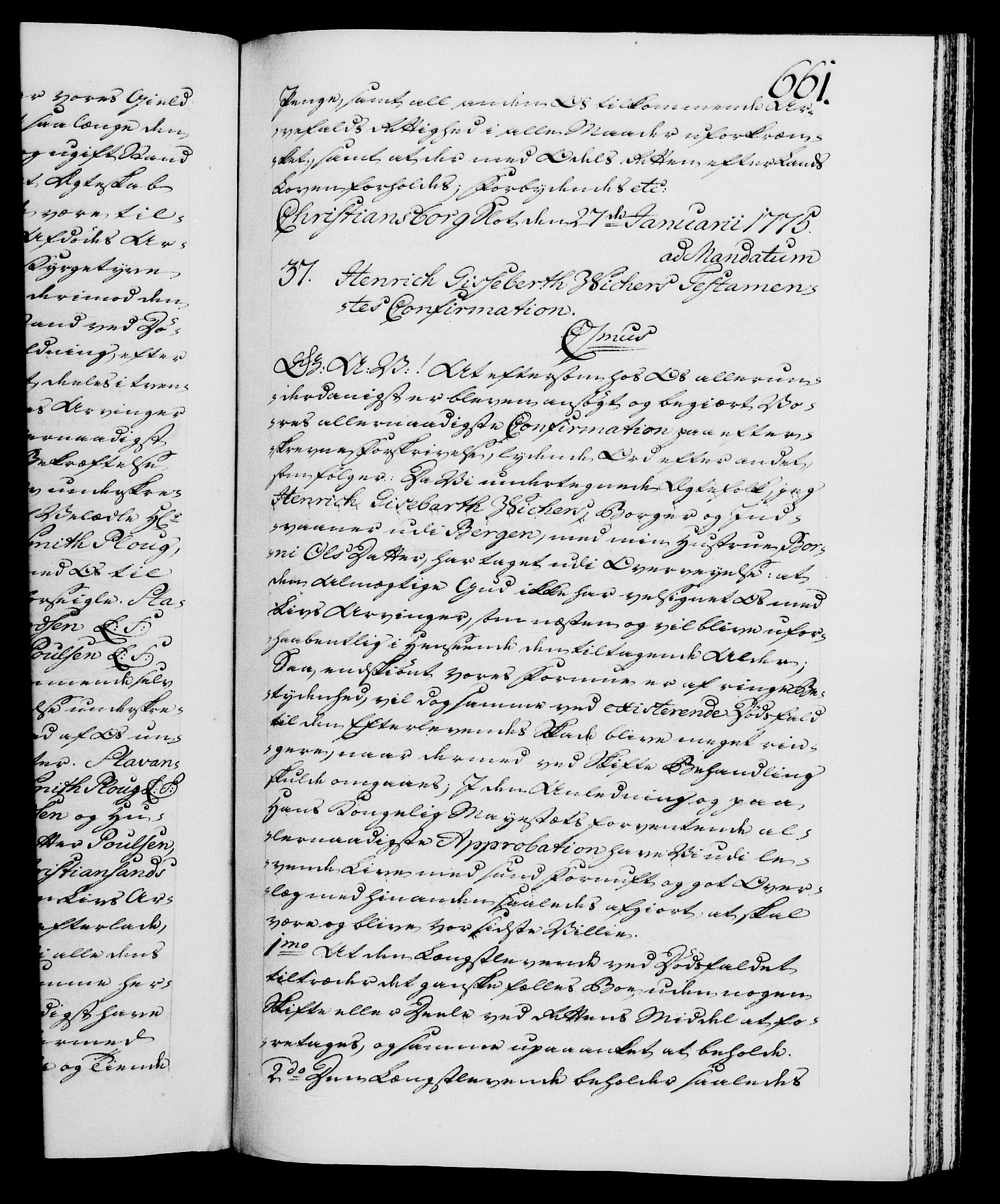Danske Kanselli 1572-1799, RA/EA-3023/F/Fc/Fca/Fcaa/L0046: Norske registre, 1773-1775, p. 662a