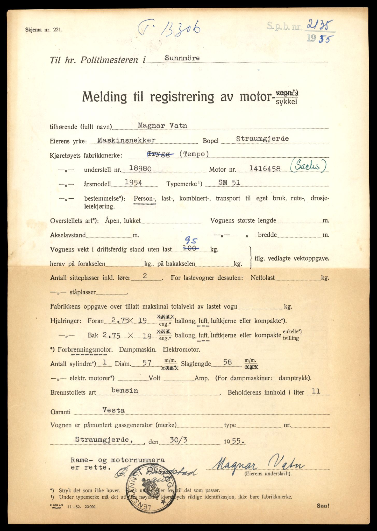 Møre og Romsdal vegkontor - Ålesund trafikkstasjon, AV/SAT-A-4099/F/Fe/L0038: Registreringskort for kjøretøy T 13180 - T 13360, 1927-1998, p. 2187