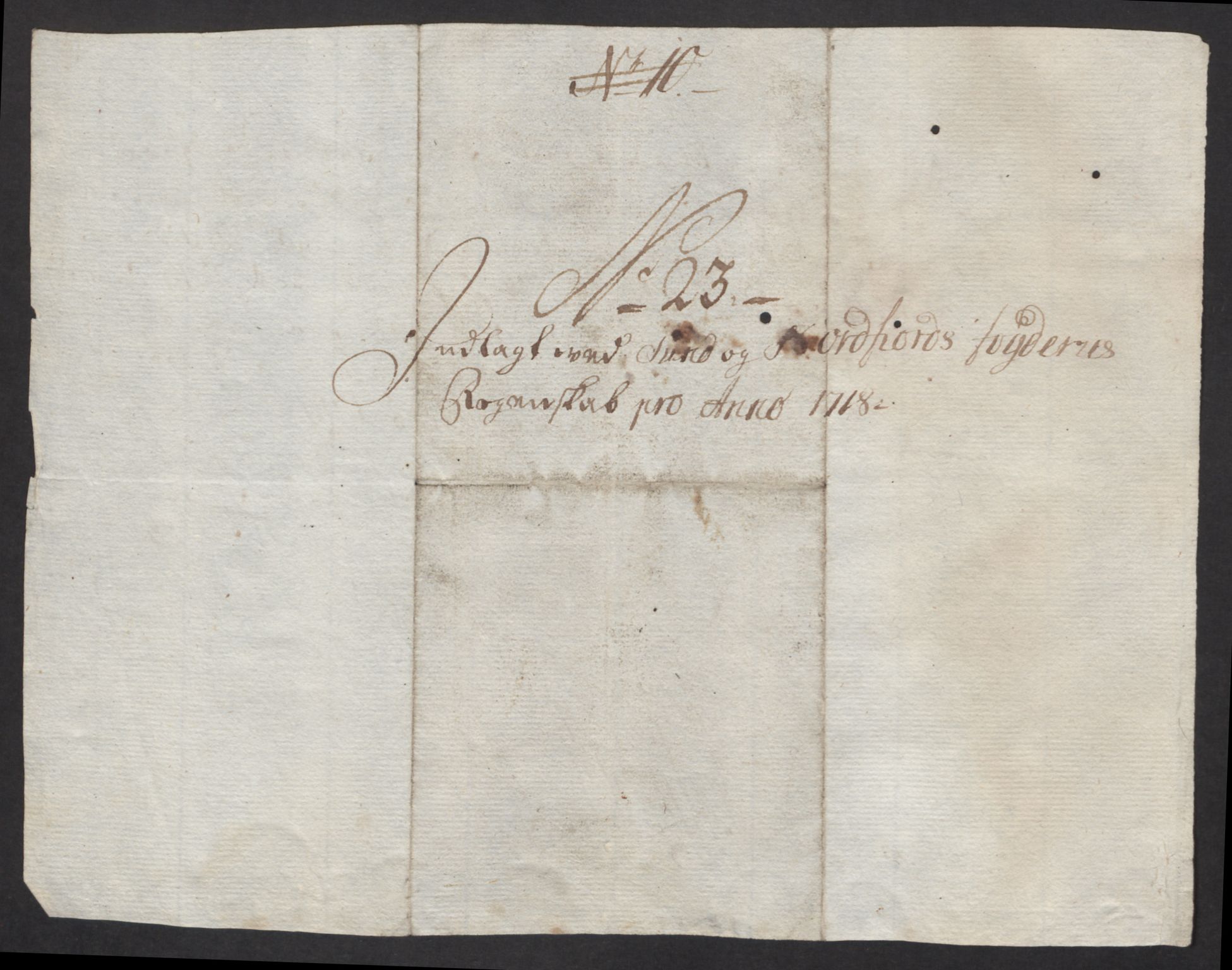 Rentekammeret inntil 1814, Reviderte regnskaper, Fogderegnskap, RA/EA-4092/R53/L3441: Fogderegnskap Sunn- og Nordfjord, 1717-1718, p. 422