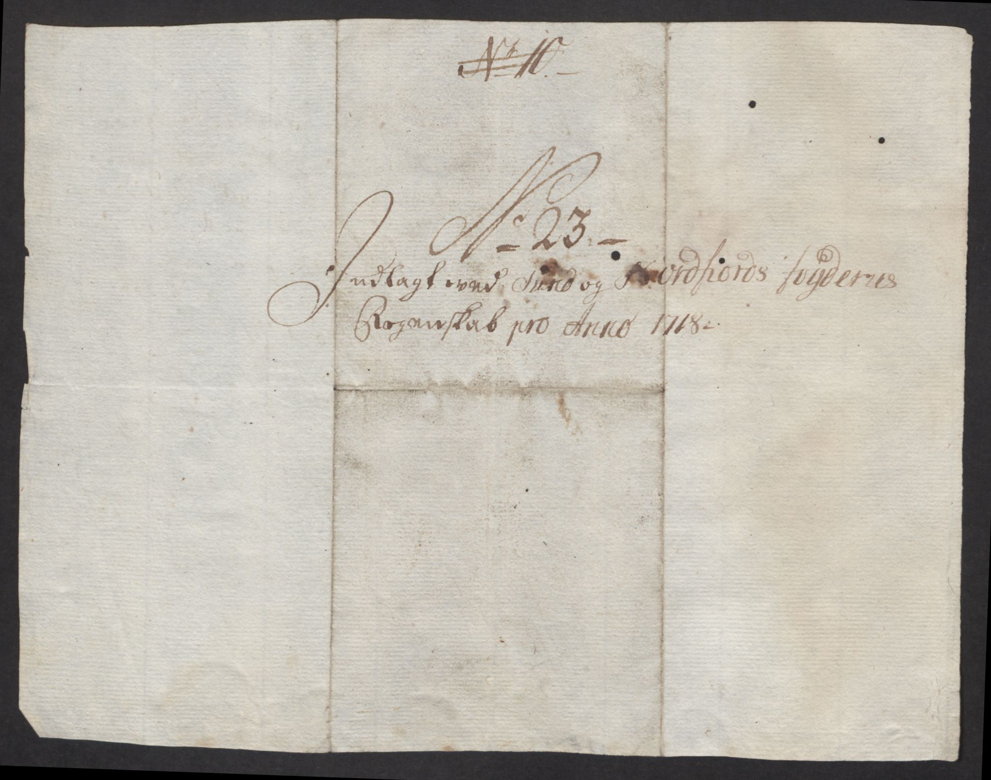 Rentekammeret inntil 1814, Reviderte regnskaper, Fogderegnskap, AV/RA-EA-4092/R53/L3441: Fogderegnskap Sunn- og Nordfjord, 1717-1718, p. 422