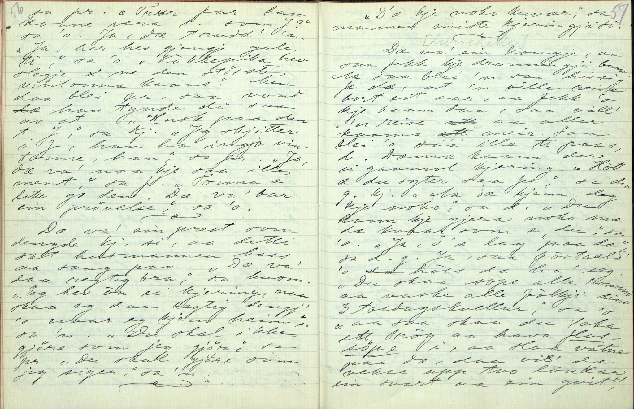 Rikard Berge, TEMU/TGM-A-1003/F/L0003/0035: 061-100 Innholdslister / 93 Hjartdal, 1910, p. 56-57