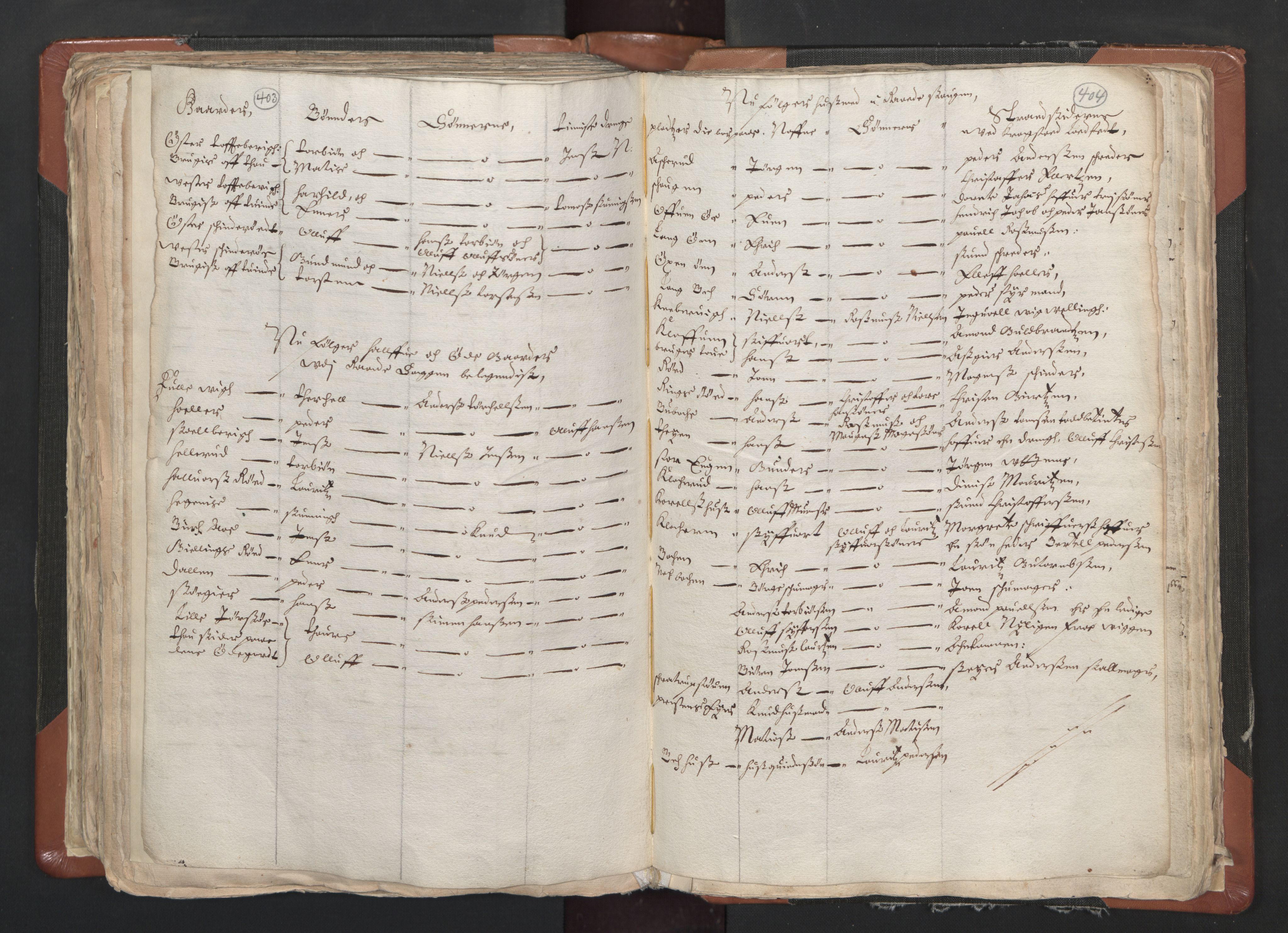 RA, Vicar's Census 1664-1666, no. 1: Nedre Borgesyssel deanery, 1664-1666, p. 403-404