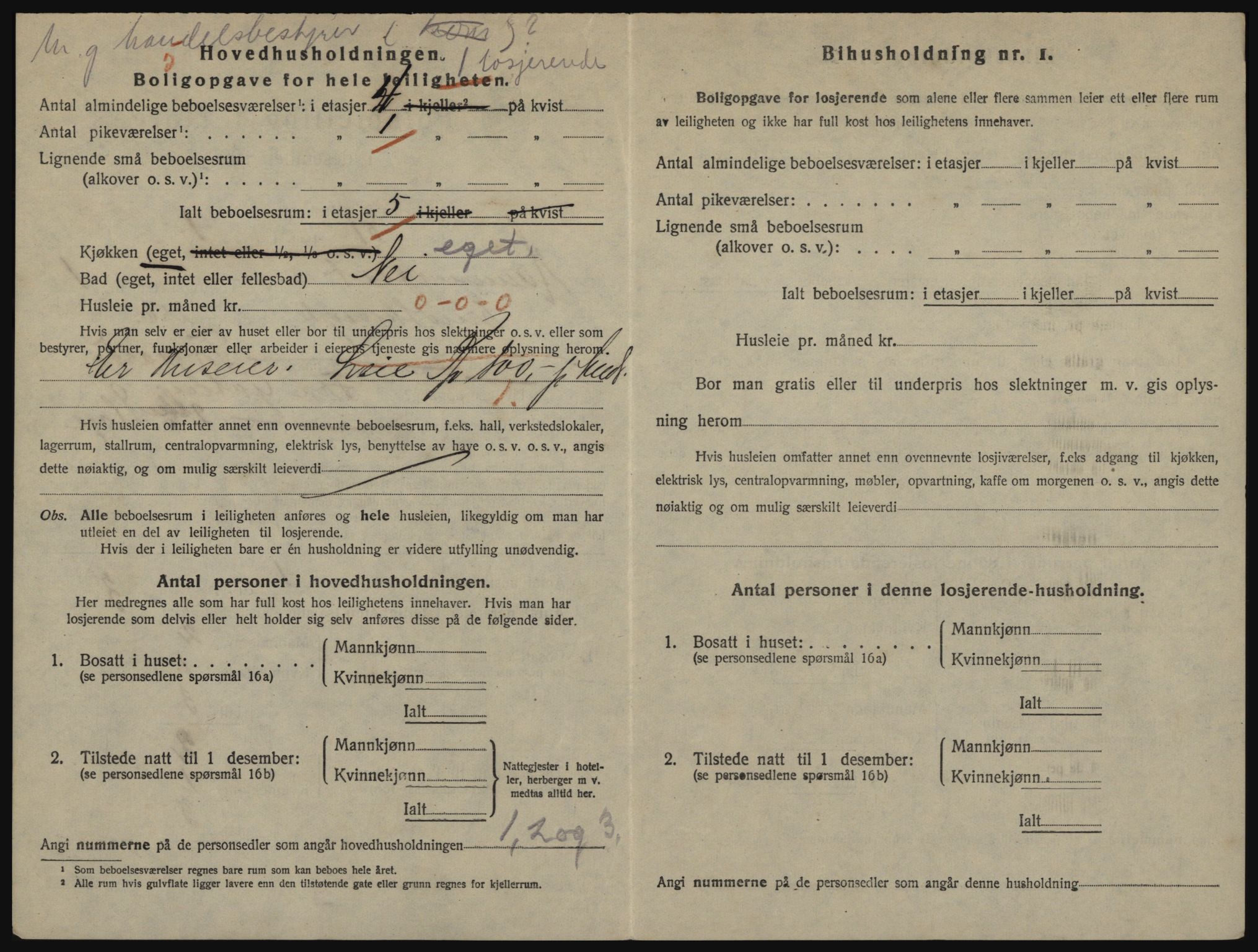 SATØ, 1920 census for Hammerfest, 1920, p. 1185