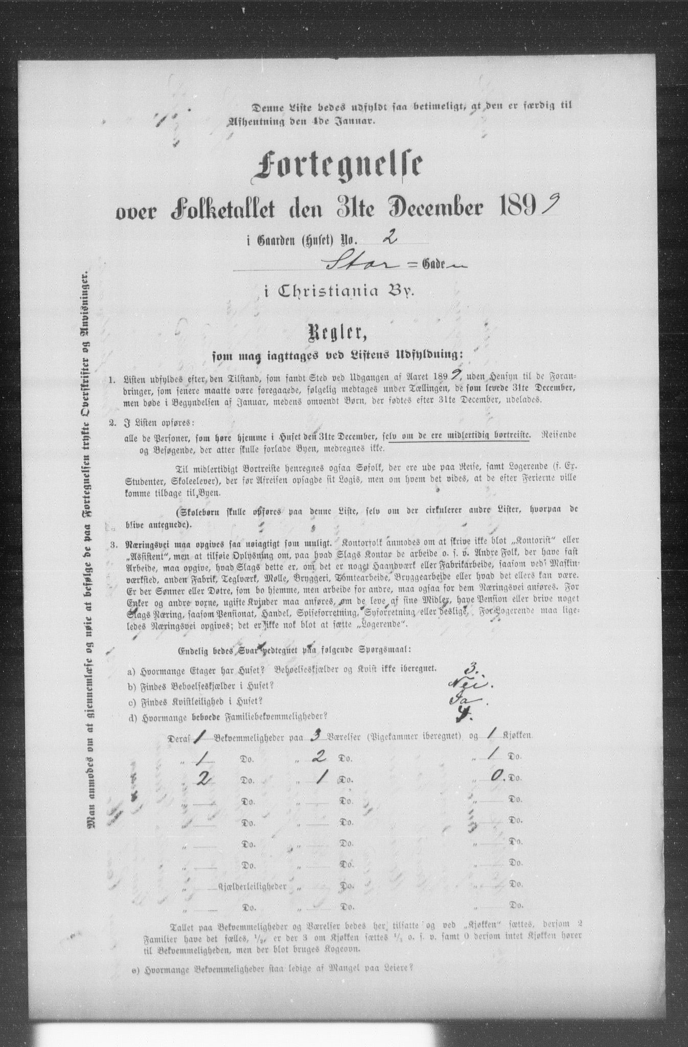 OBA, Municipal Census 1899 for Kristiania, 1899, p. 13310