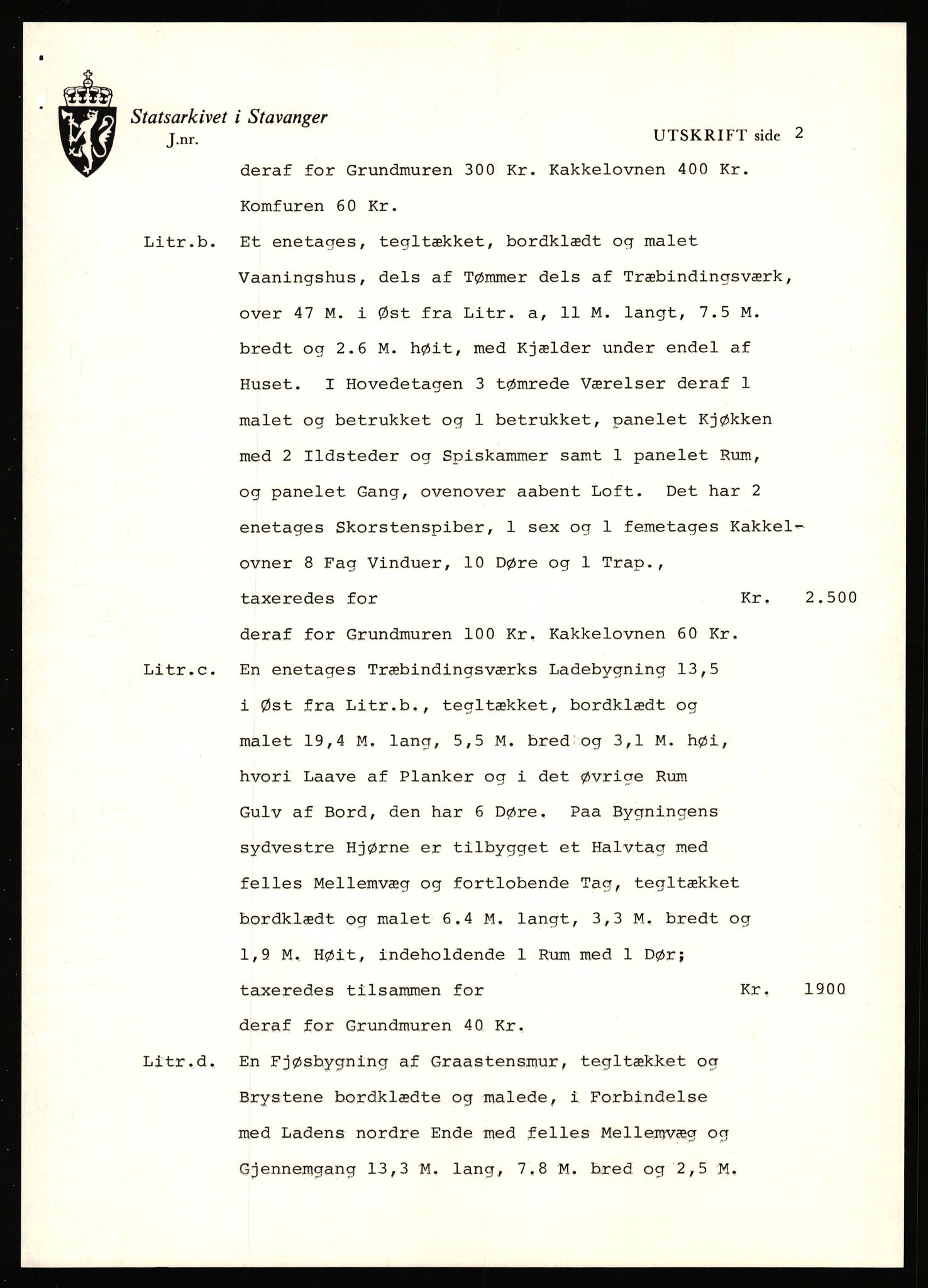 Statsarkivet i Stavanger, AV/SAST-A-101971/03/Y/Yj/L0066: Avskrifter sortert etter gårdsnavn: Pedersro - Prestegården i Suldal, 1750-1930, p. 268