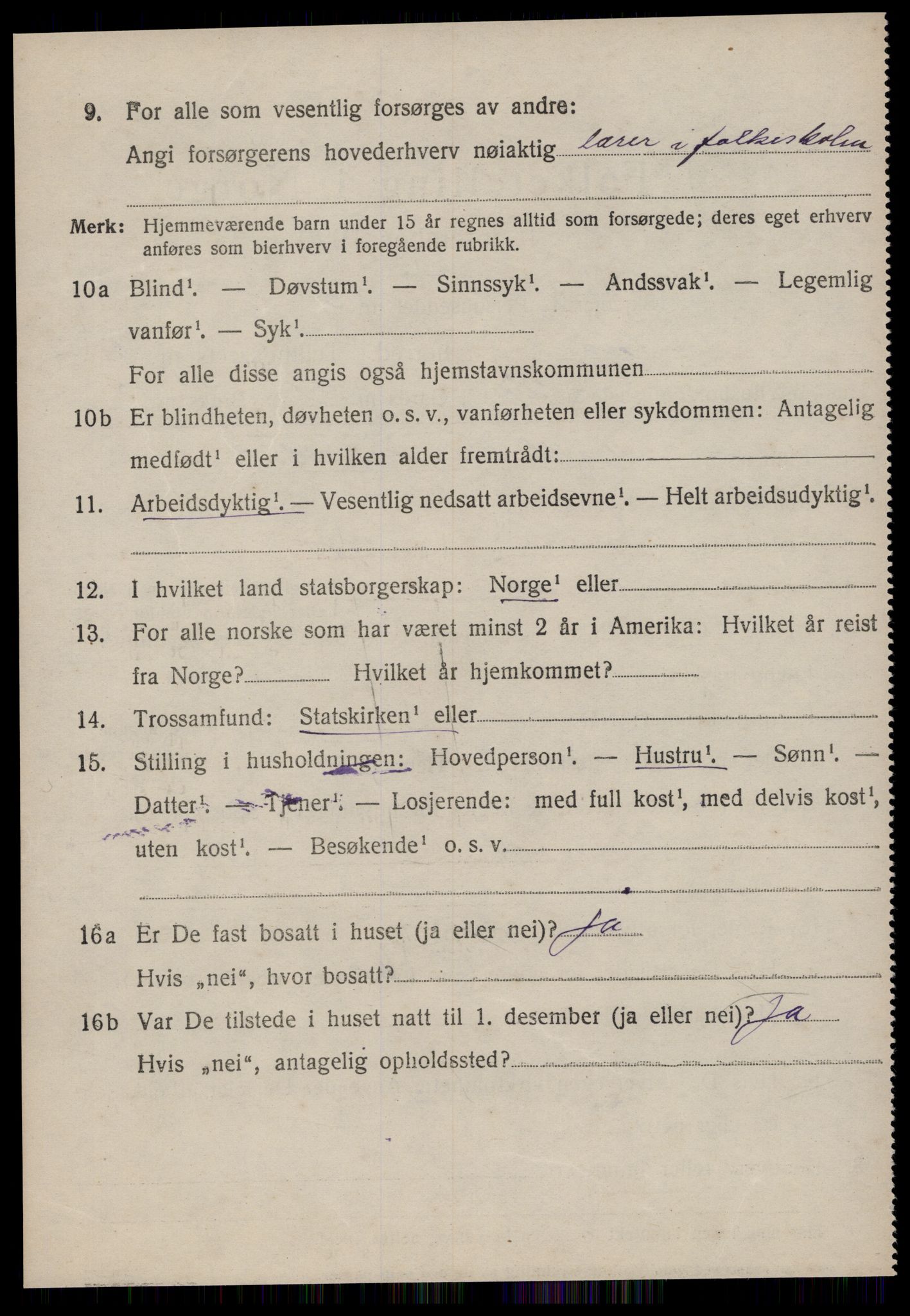 SAT, 1920 census for Tustna, 1920, p. 2672