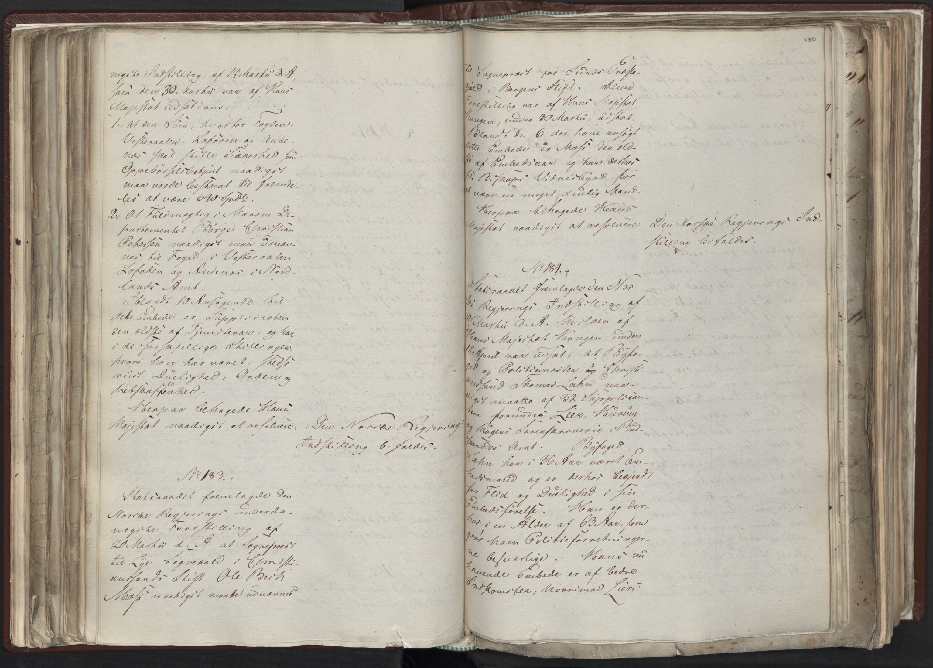 Statsrådssekretariatet, AV/RA-S-1001/A/Ab/L0012: Kgl. res. nr. 5679-6008 II, 1821, p. 149b-150a