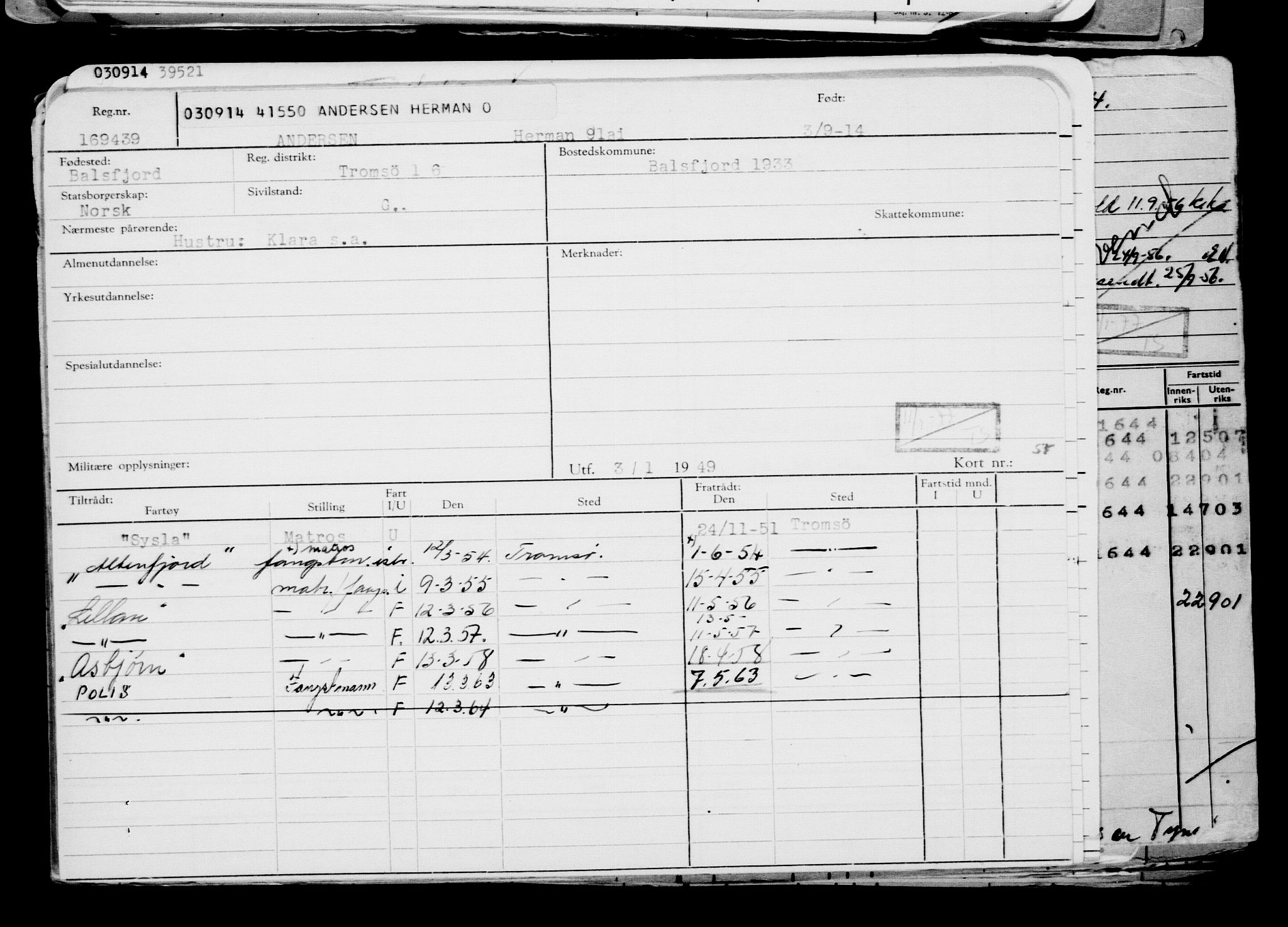 Direktoratet for sjømenn, AV/RA-S-3545/G/Gb/L0123: Hovedkort, 1914, p. 569