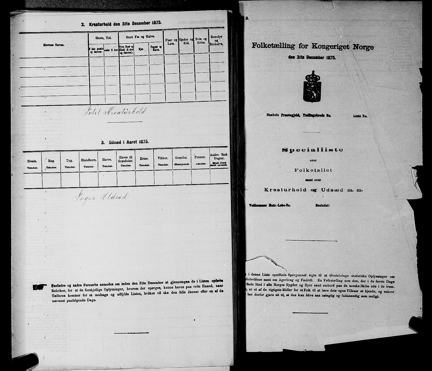 RA, 1875 census for 0220P Asker, 1875, p. 1152