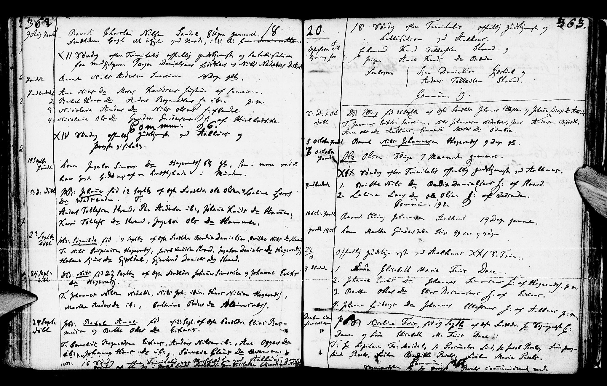 Jølster sokneprestembete, SAB/A-80701/H/Haa/Haaa/L0005: Parish register (official) no. A 5, 1790-1821, p. 362-363